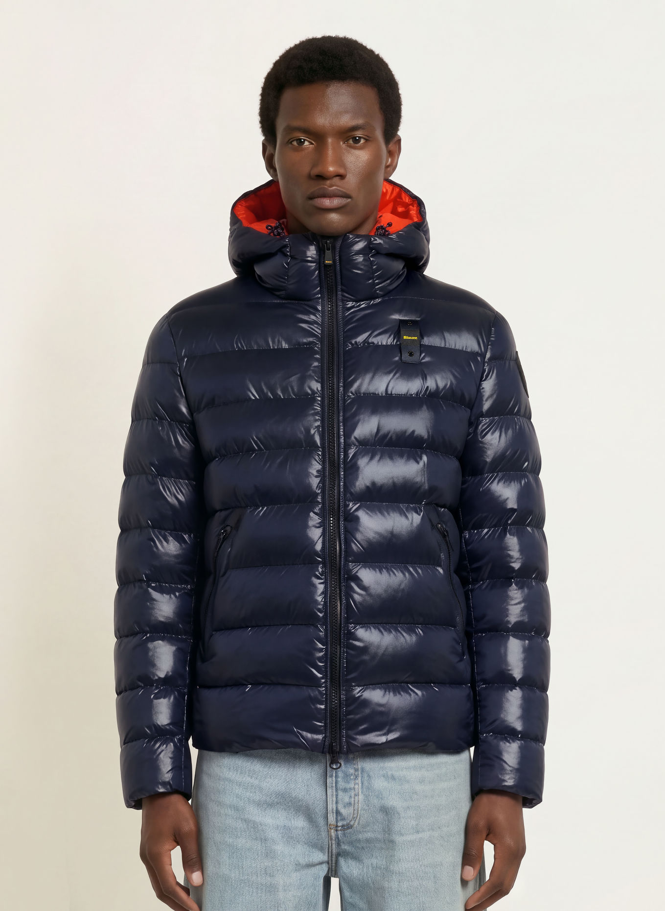 Blauer Steppjacke ADAMS: BLAU