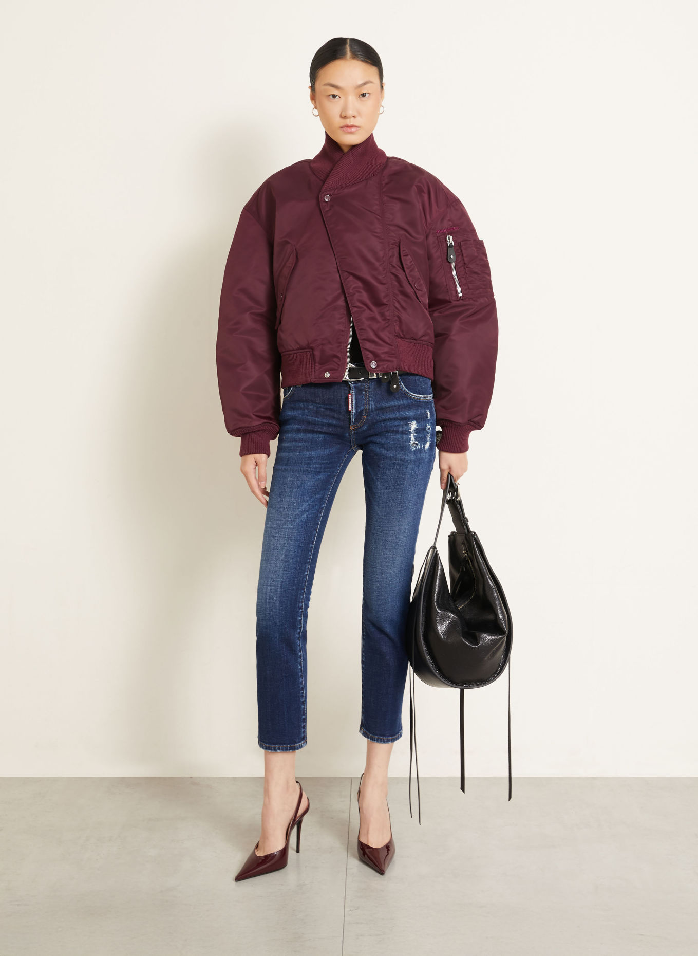 DSQUARED2 Jean destroy JENNA: 470 NAVY BLUE