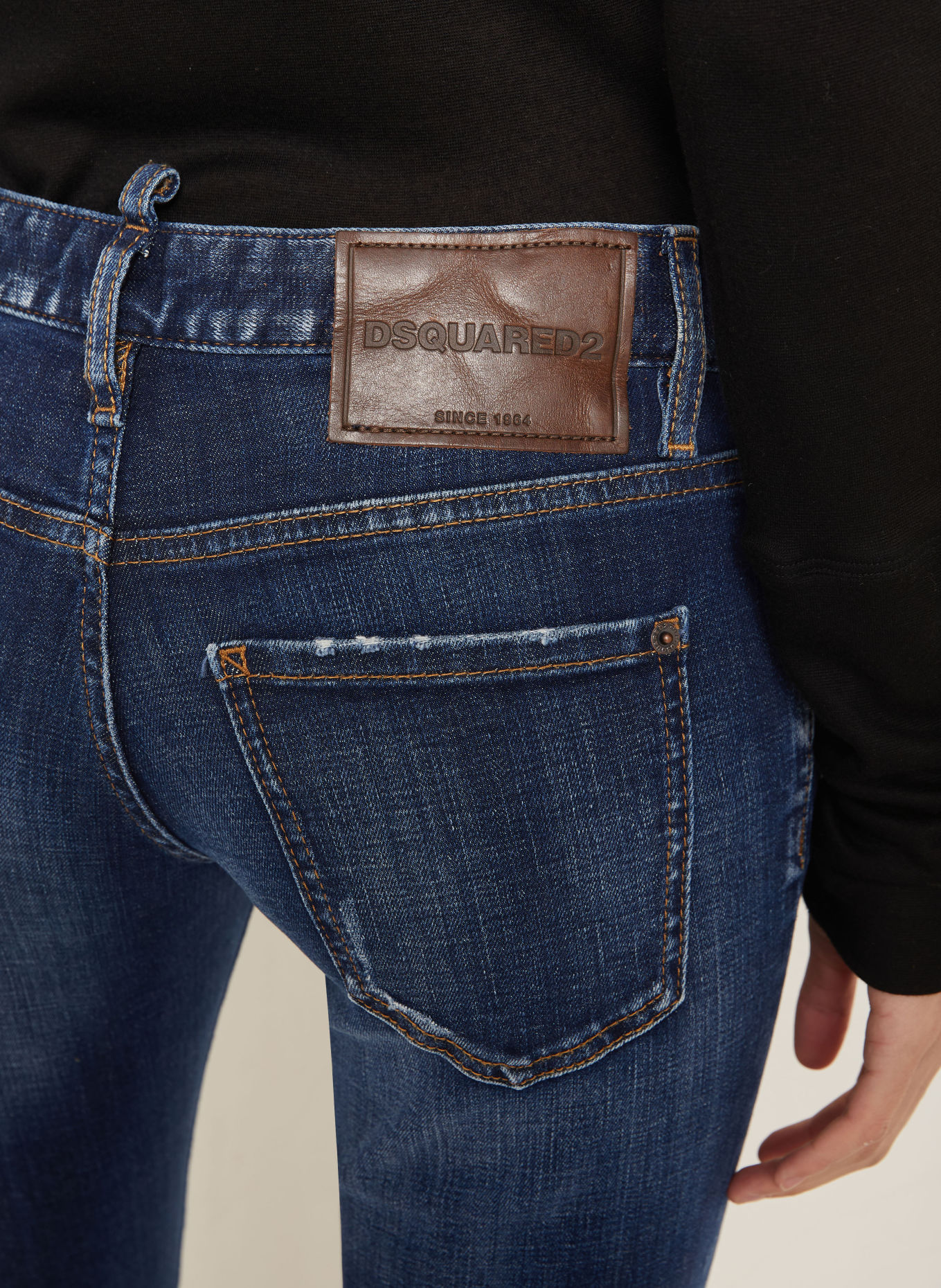 DSQUARED2 Jean destroy JENNA: 470 NAVY BLUE