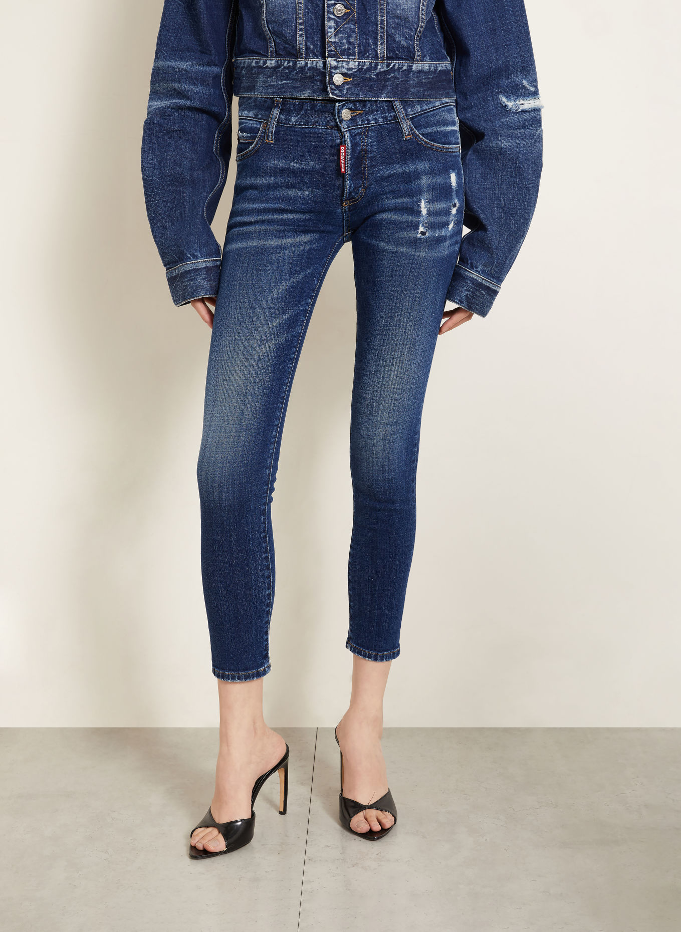 DSQUARED2 Jean skinny: 470 NAVY BLUE