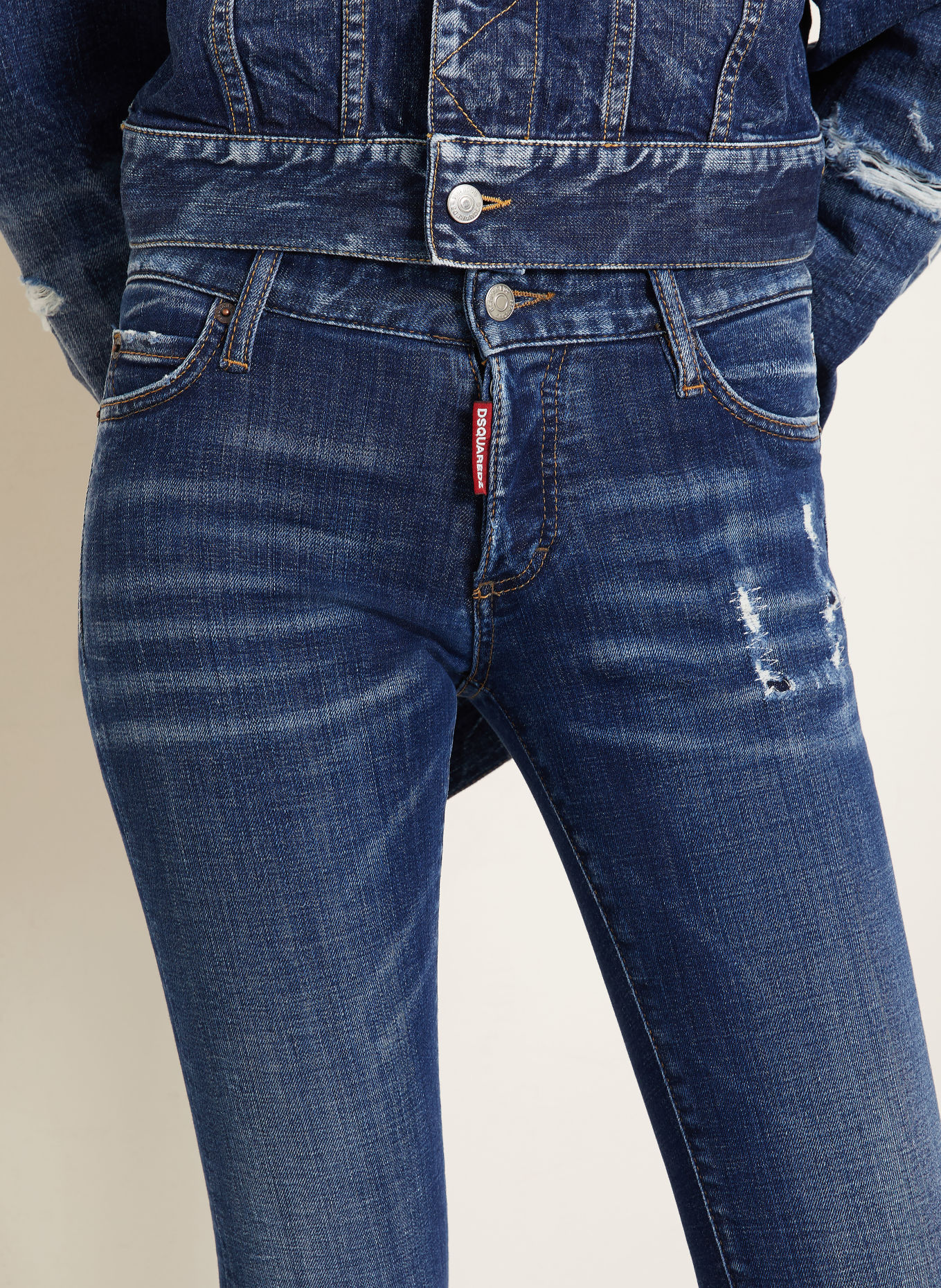 DSQUARED2 Jean skinny: 470 NAVY BLUE