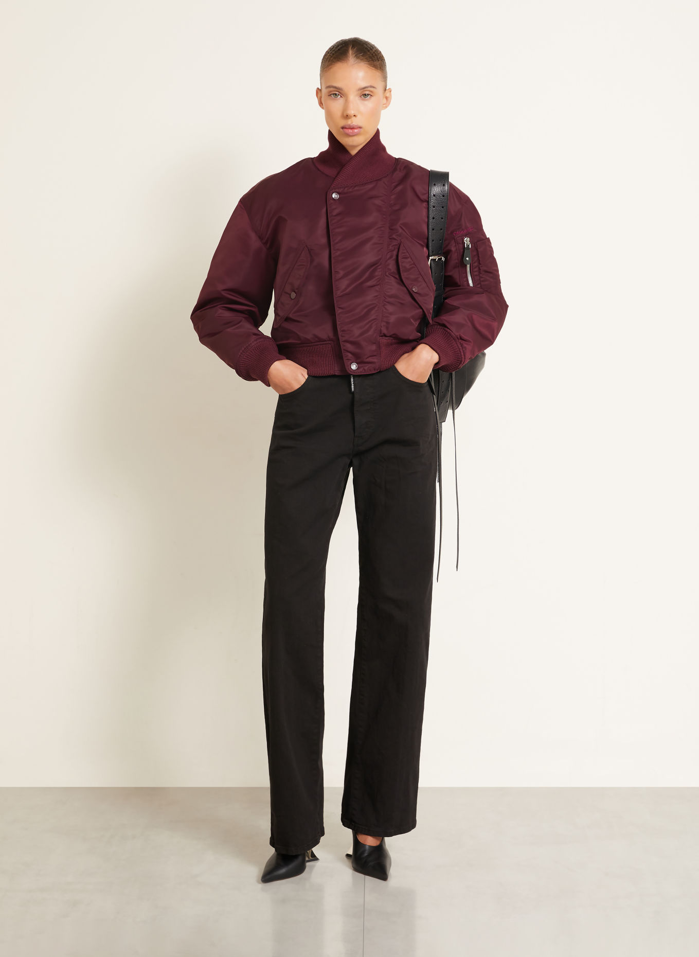 DSQUARED2 Blouson 80'S KIODO: DUNKELROT
