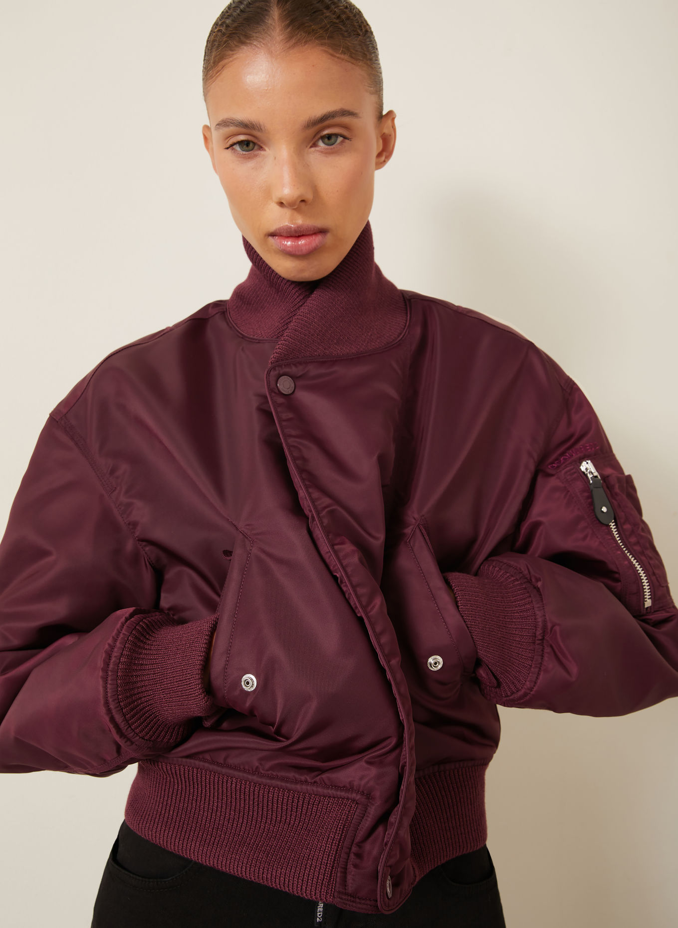 DSQUARED2 Blouson 80'S KIODO: DUNKELROT