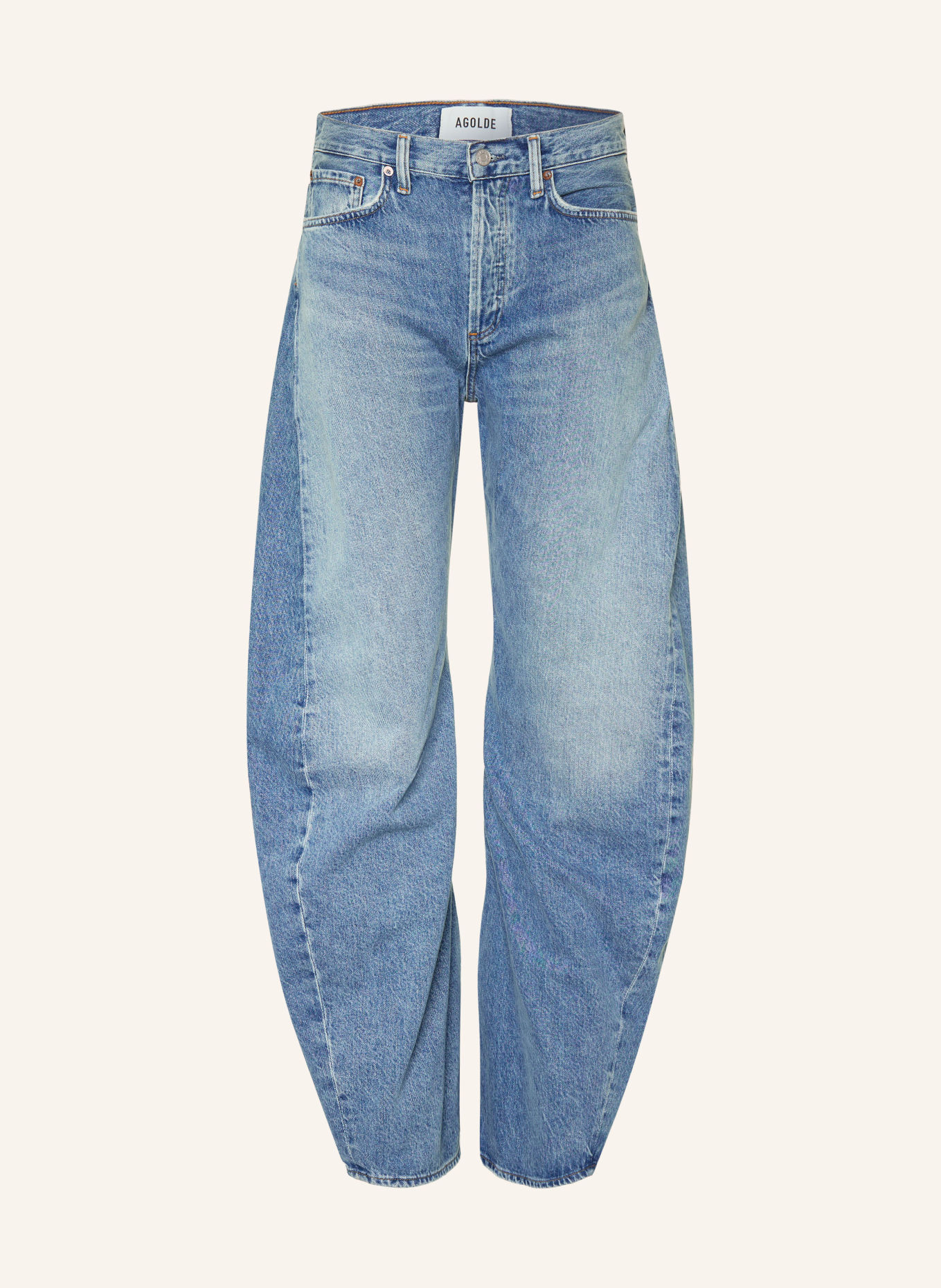 AGOLDE SPIRAL Jeans: vntr venture (dk tinted worn ind)