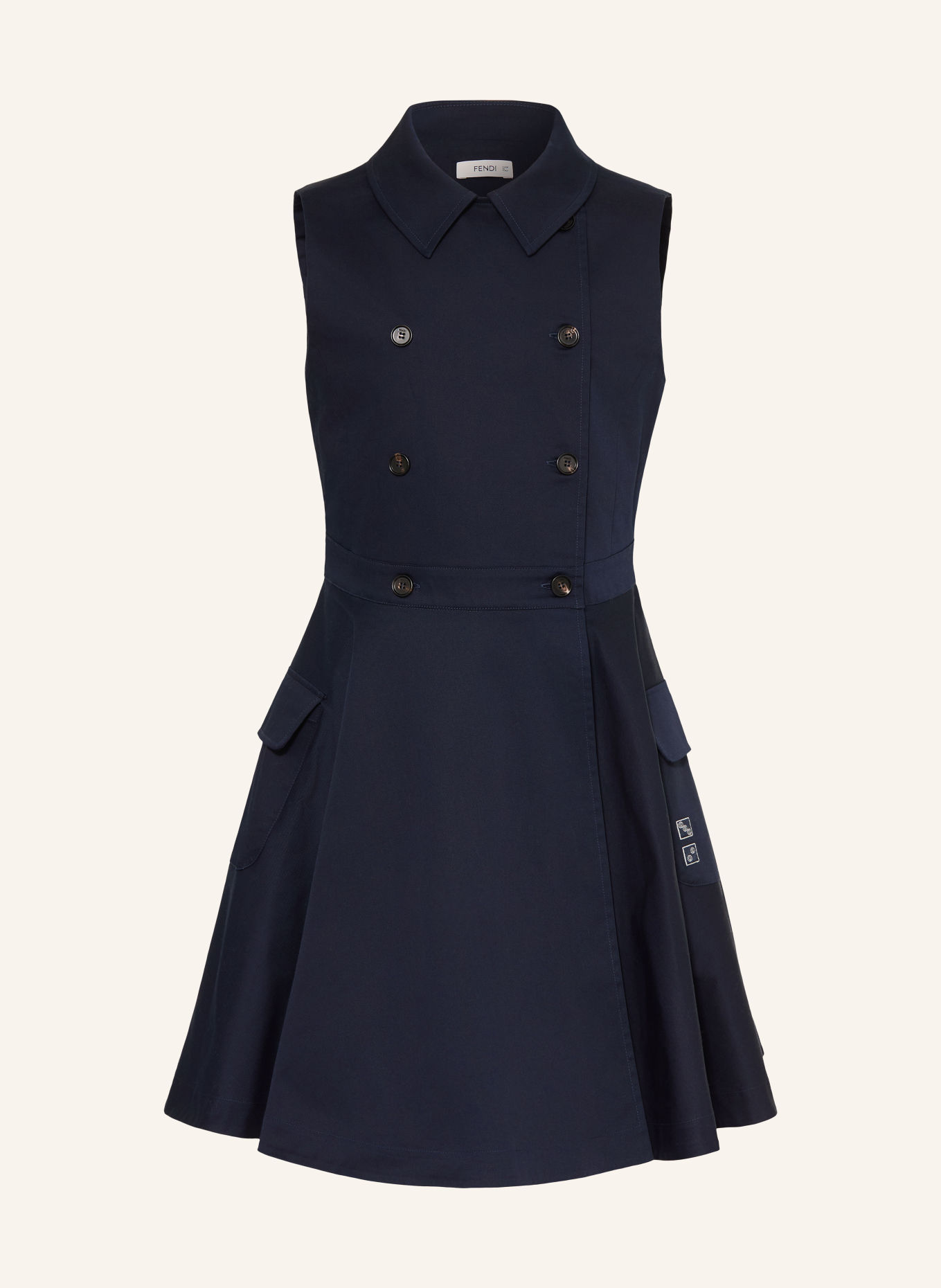 FENDI Jurk: DONKERBLAUW