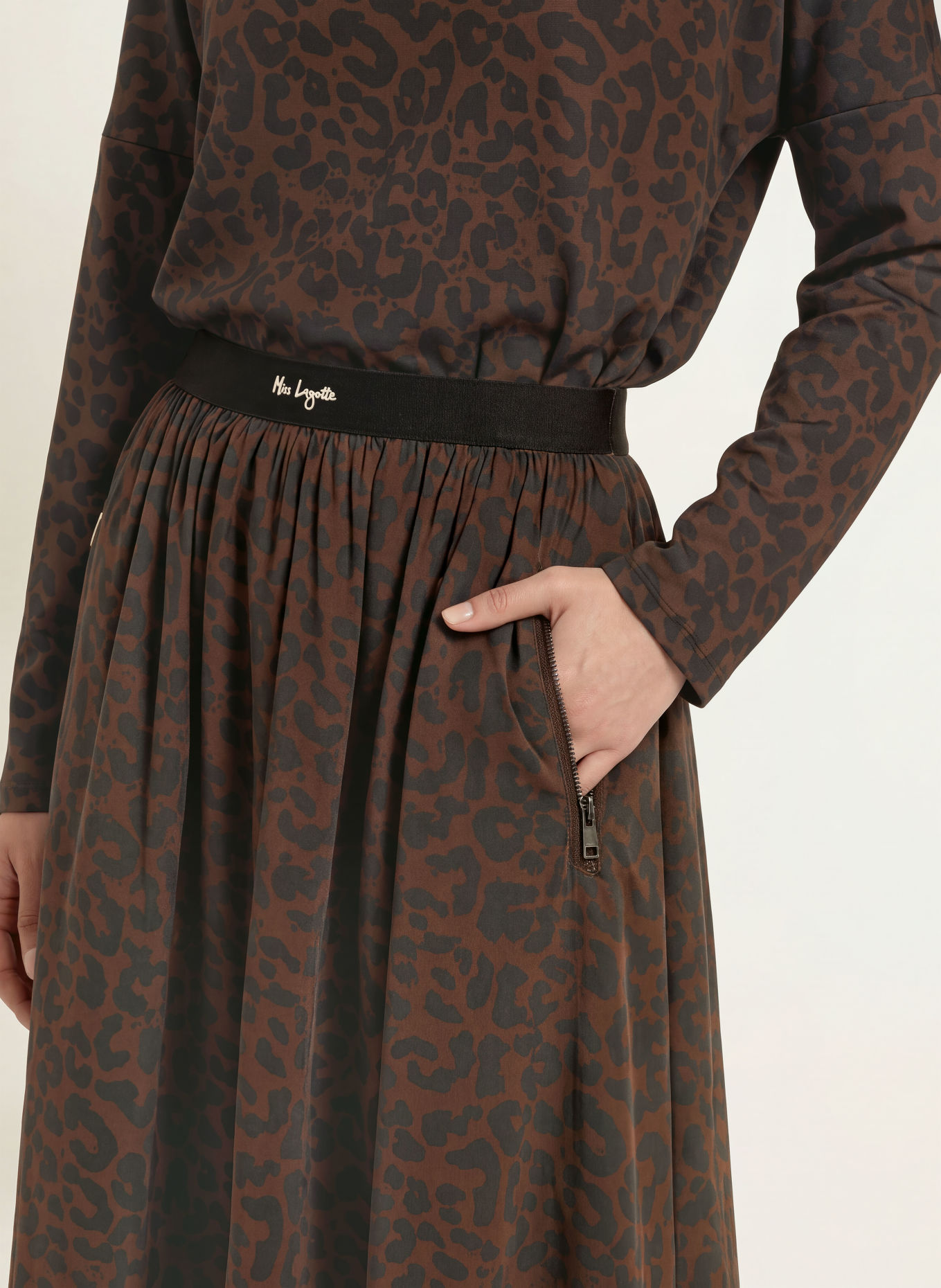 Miss Lagotte Rok: MARRON FONCÉ / ZWART