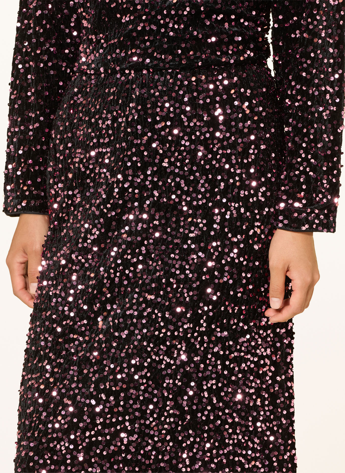 Miss Lagotte Rok met pailletten: DONKERROOD