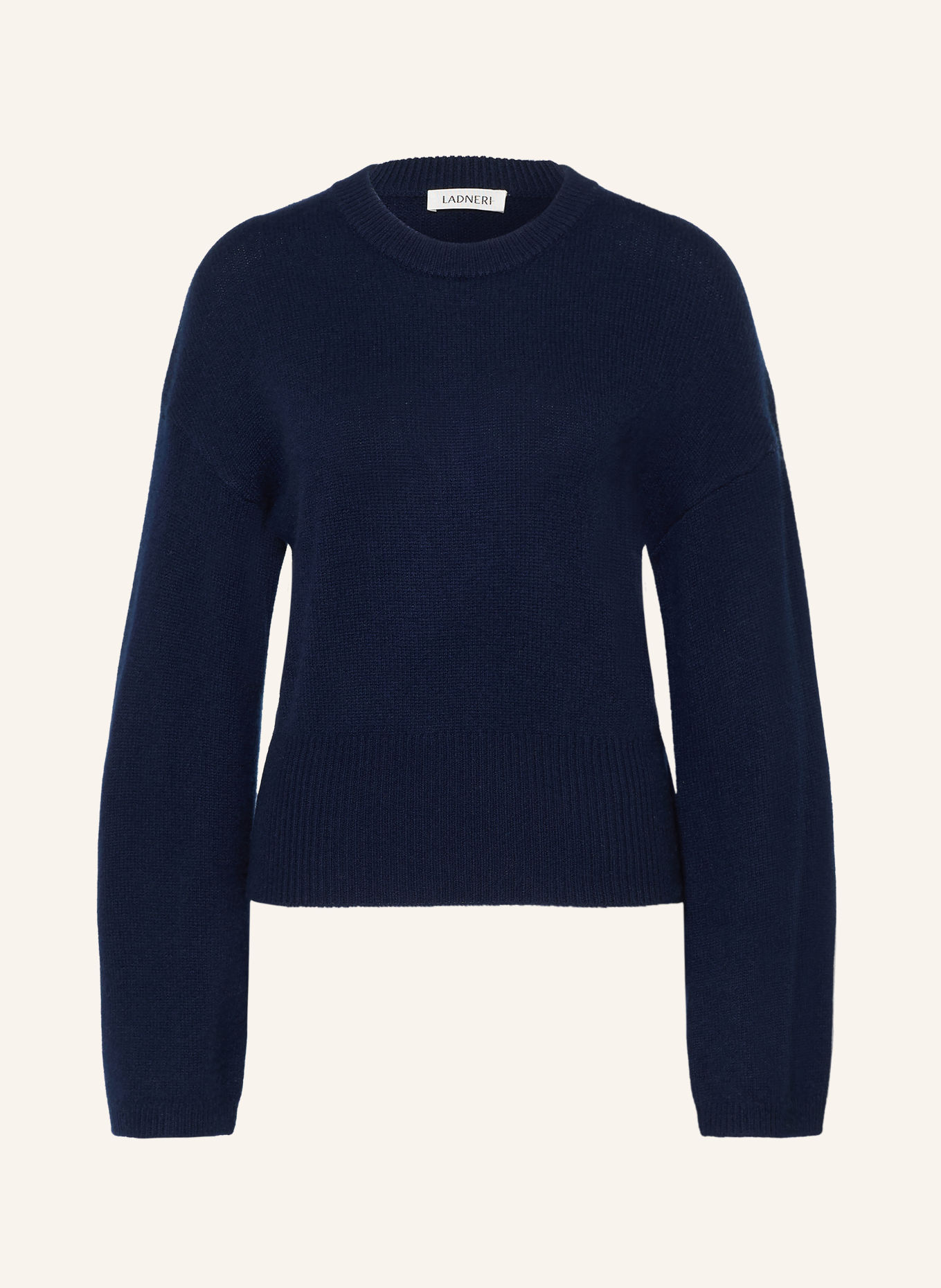 LADNERI Pull en cachemire FEDE: BLEU FONCÉ