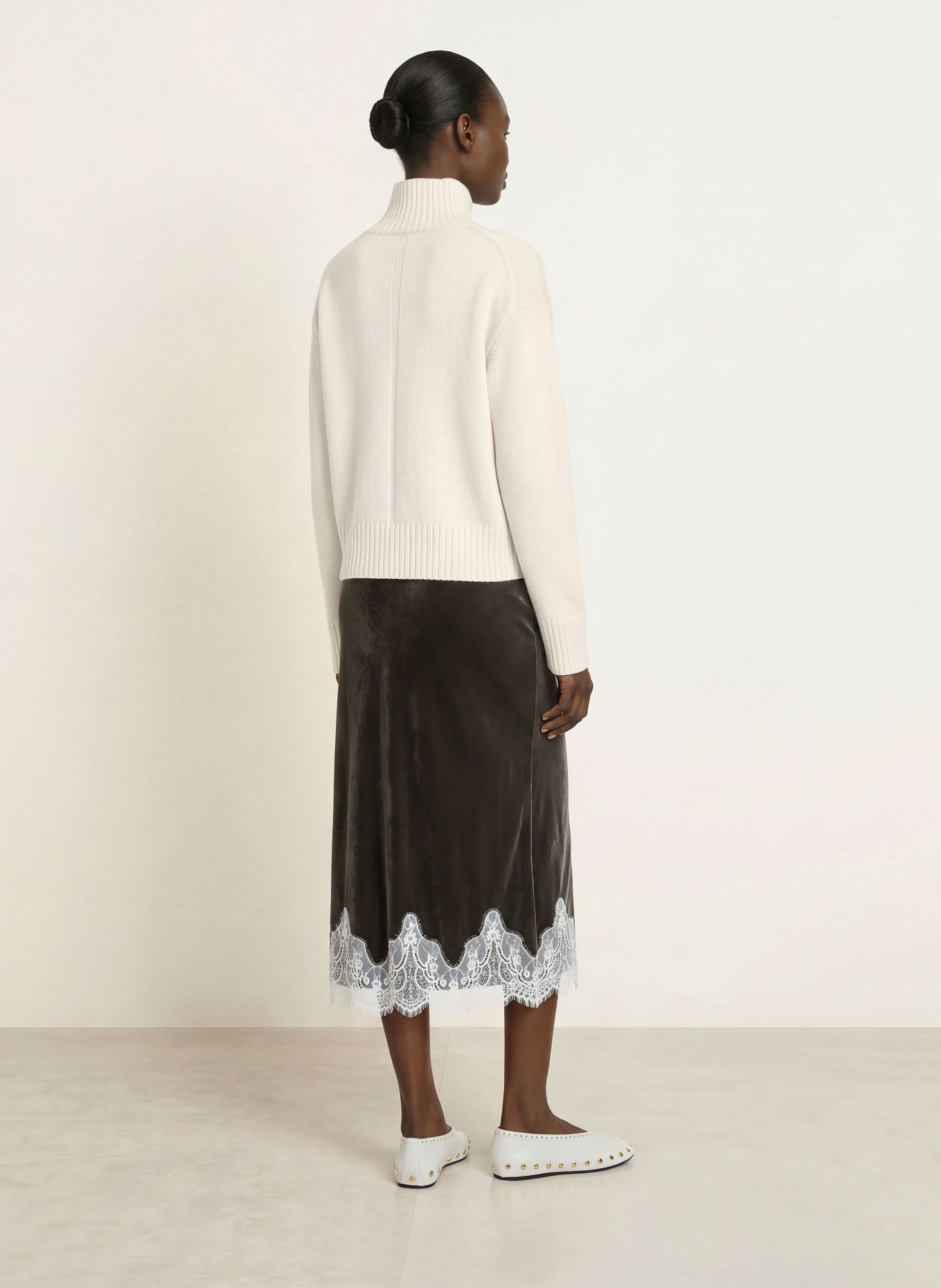 LADNERI JARDIN 2.0 Cashmere Sweater: CREAM