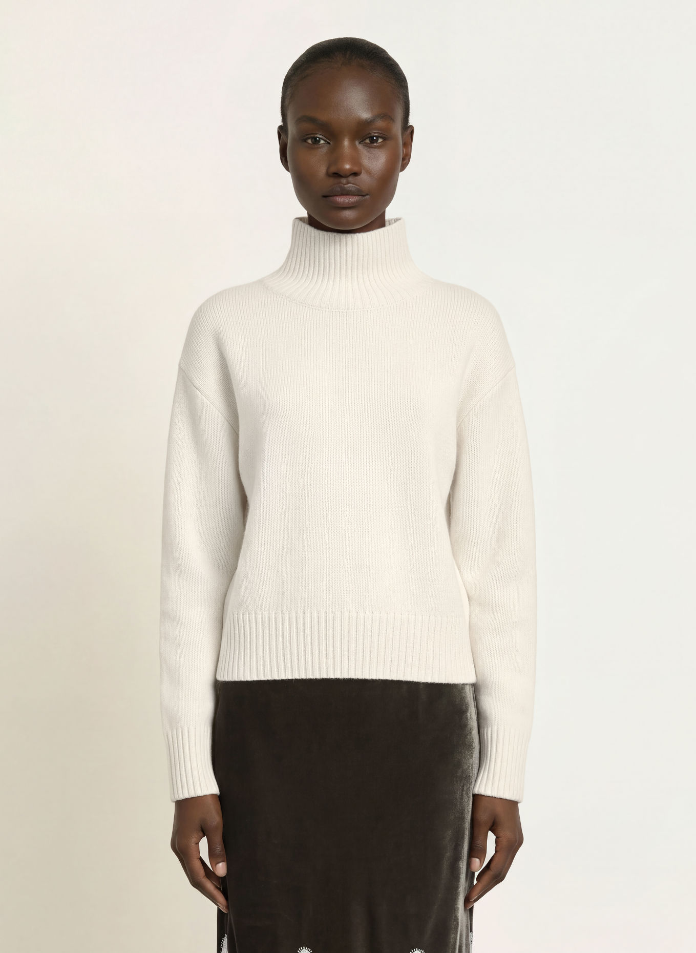 LADNERI JARDIN 2.0 Cashmere Sweater: CREAM