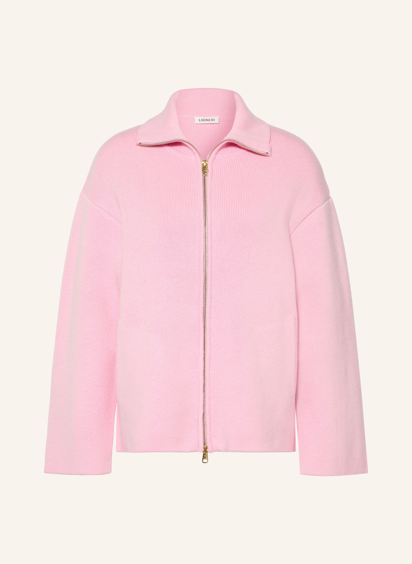 LADNERI Vest MELUA met kasjmier: ROZE