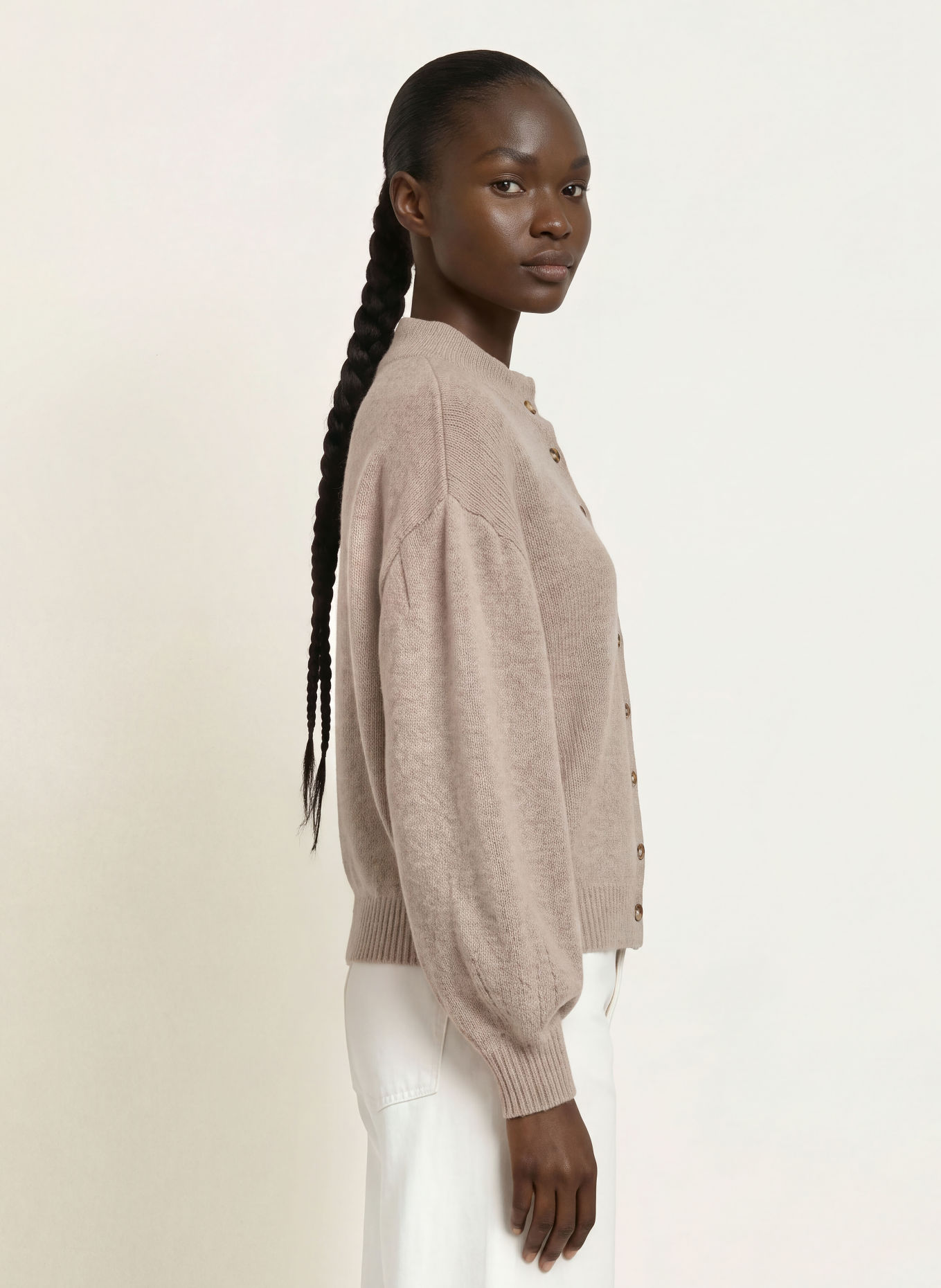 LADNERI Gilet NORDINA en cachemire: BEIGE