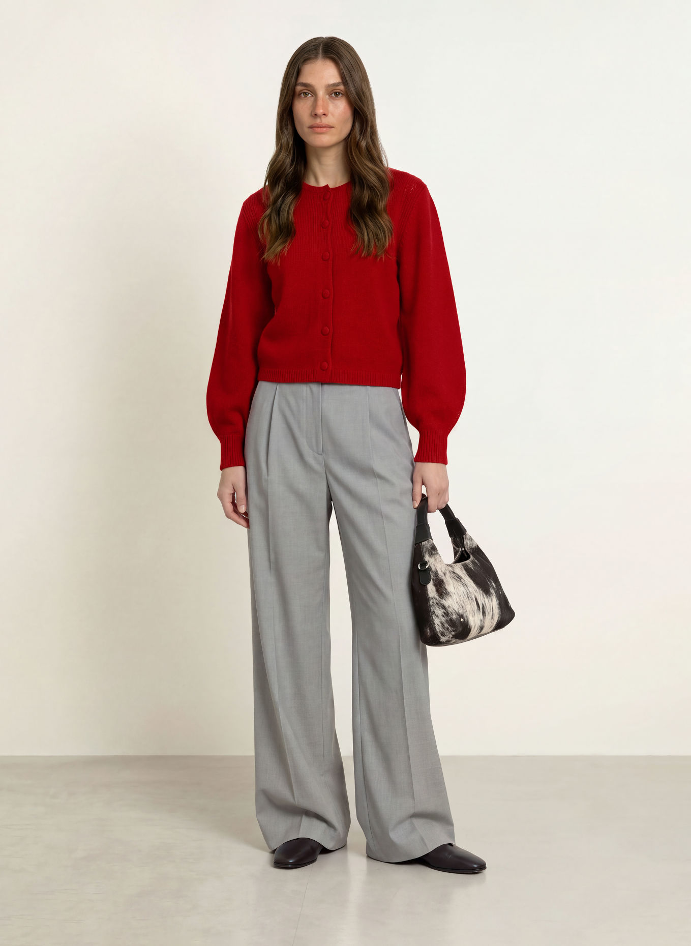LADNERI Strickjacke NALA aus Cashmere: ROT