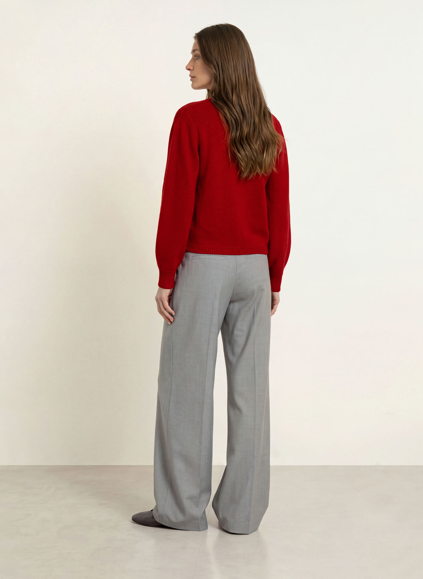 LADNERI Strickjacke NALA aus Cashmere: ROT