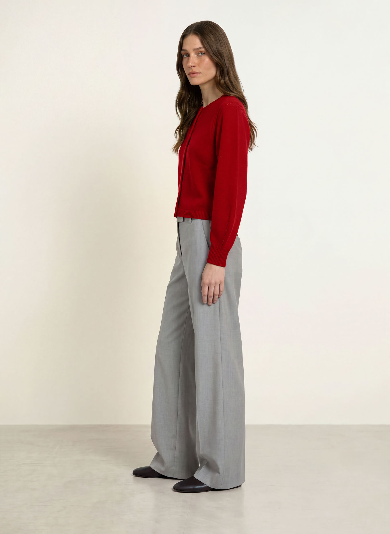 LADNERI Strickjacke NALA aus Cashmere: ROT