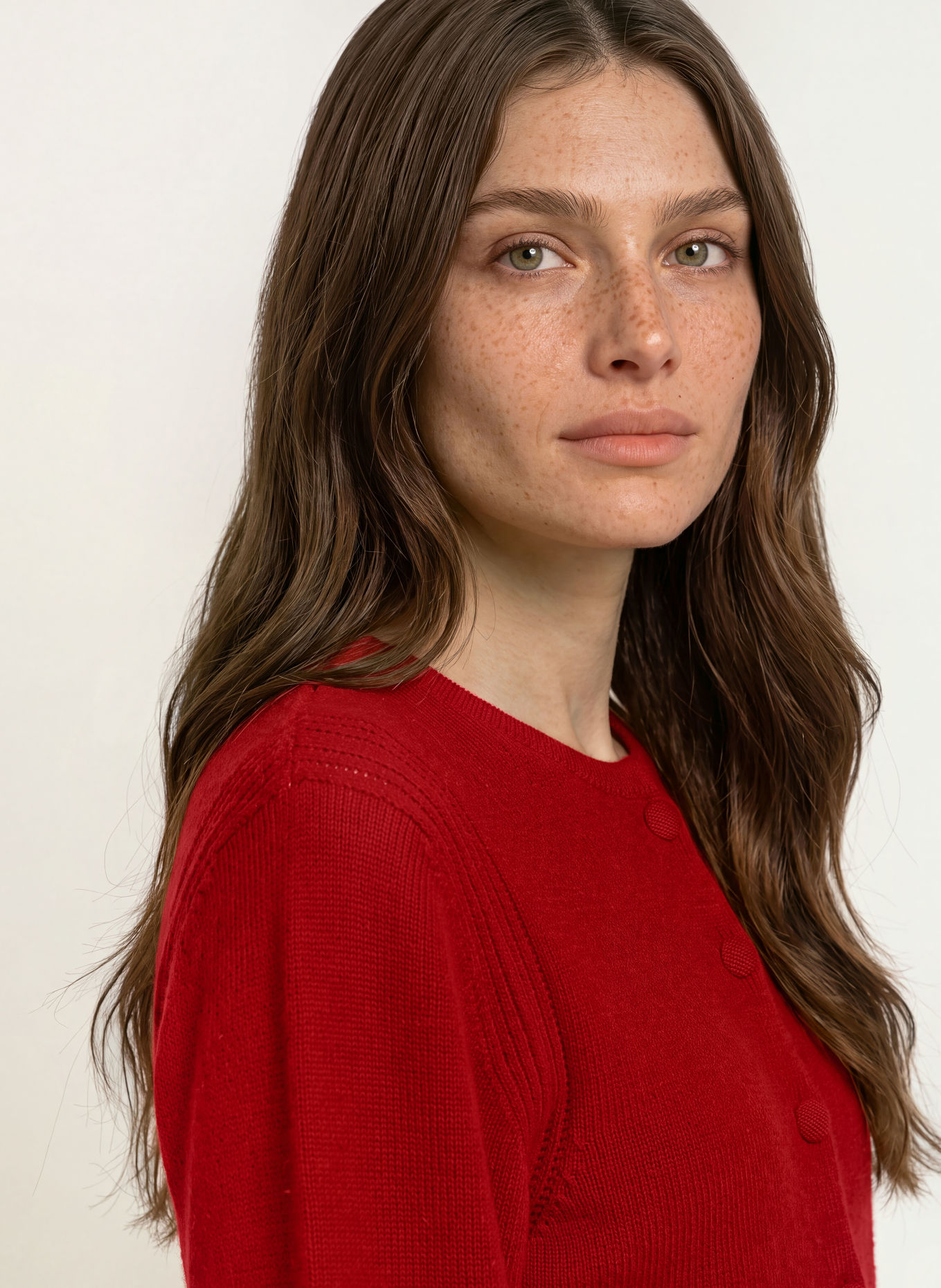 LADNERI Strickjacke NALA aus Cashmere: ROT