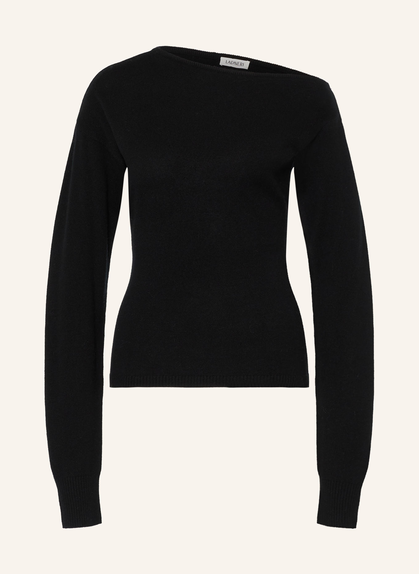 LADNERI Pullover NYSA mit Cashmere: SCHWARZ
