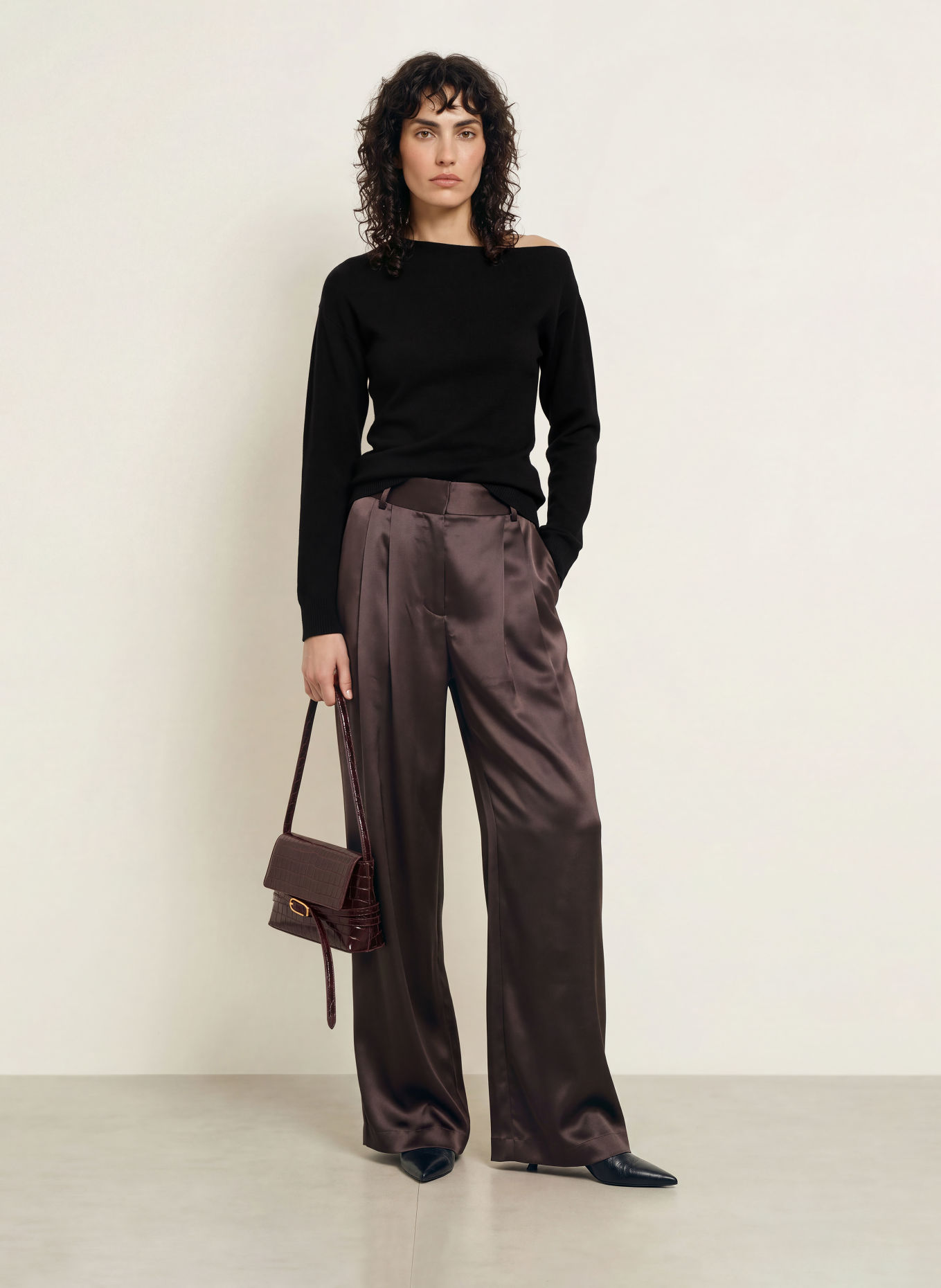 LADNERI Pullover NYSA mit Cashmere: SCHWARZ