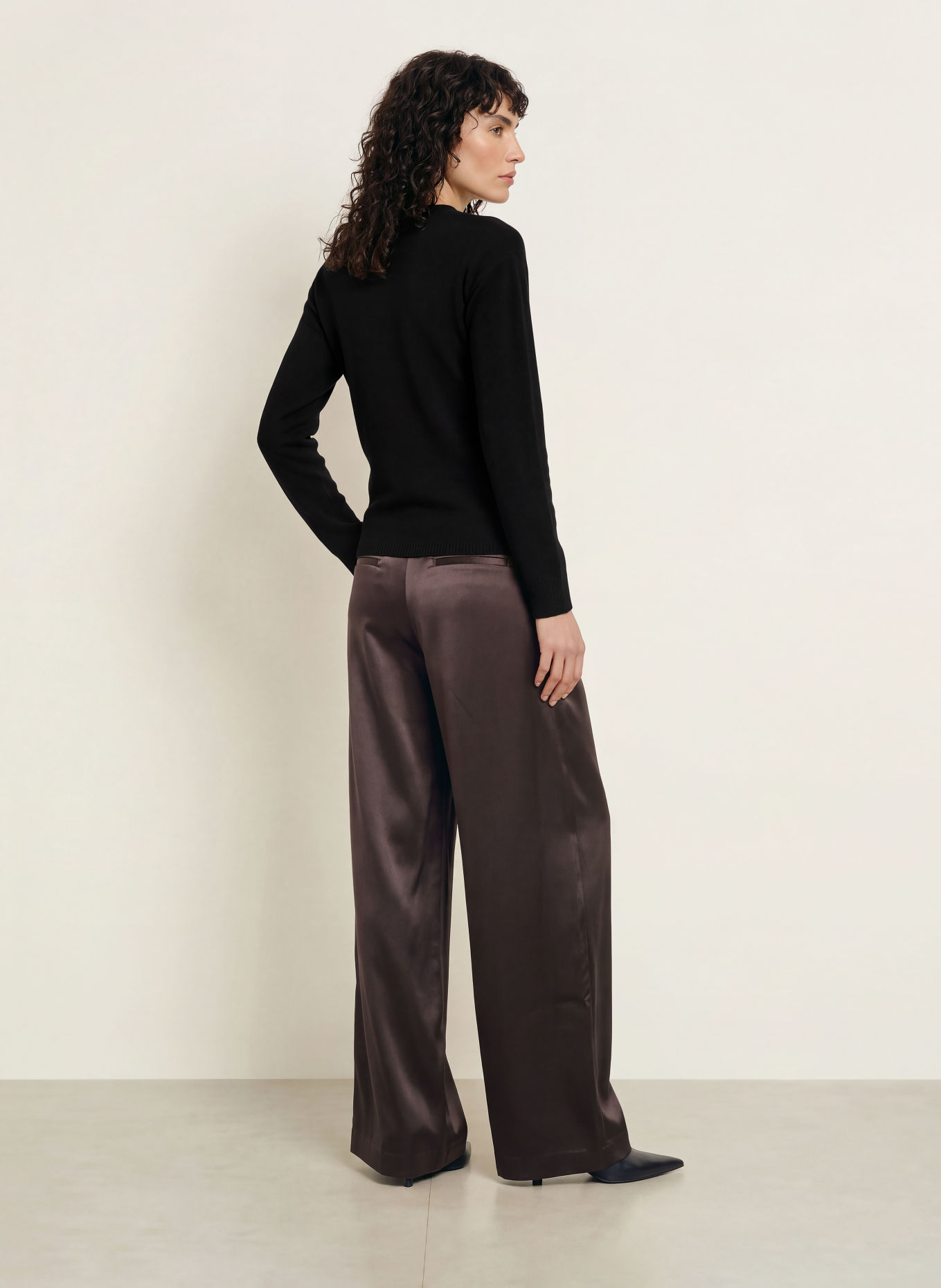 LADNERI Pullover NYSA mit Cashmere: SCHWARZ