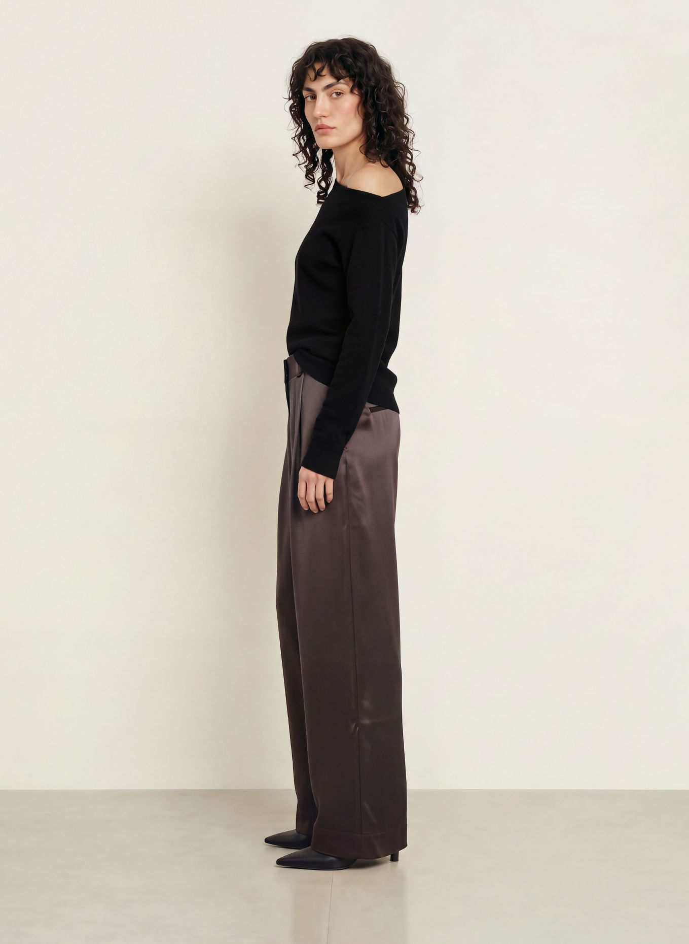 LADNERI Pullover NYSA mit Cashmere: SCHWARZ