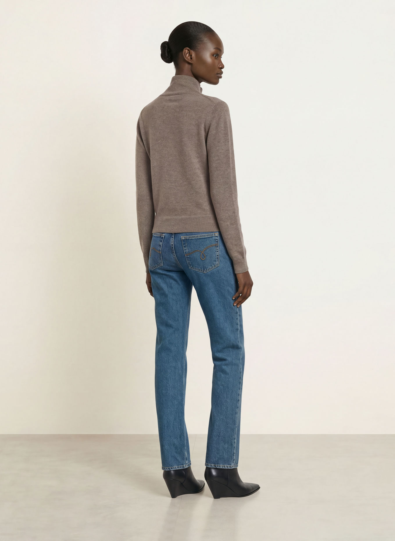 LADNERI Strickjacke LIVIA: HELLBRAUN
