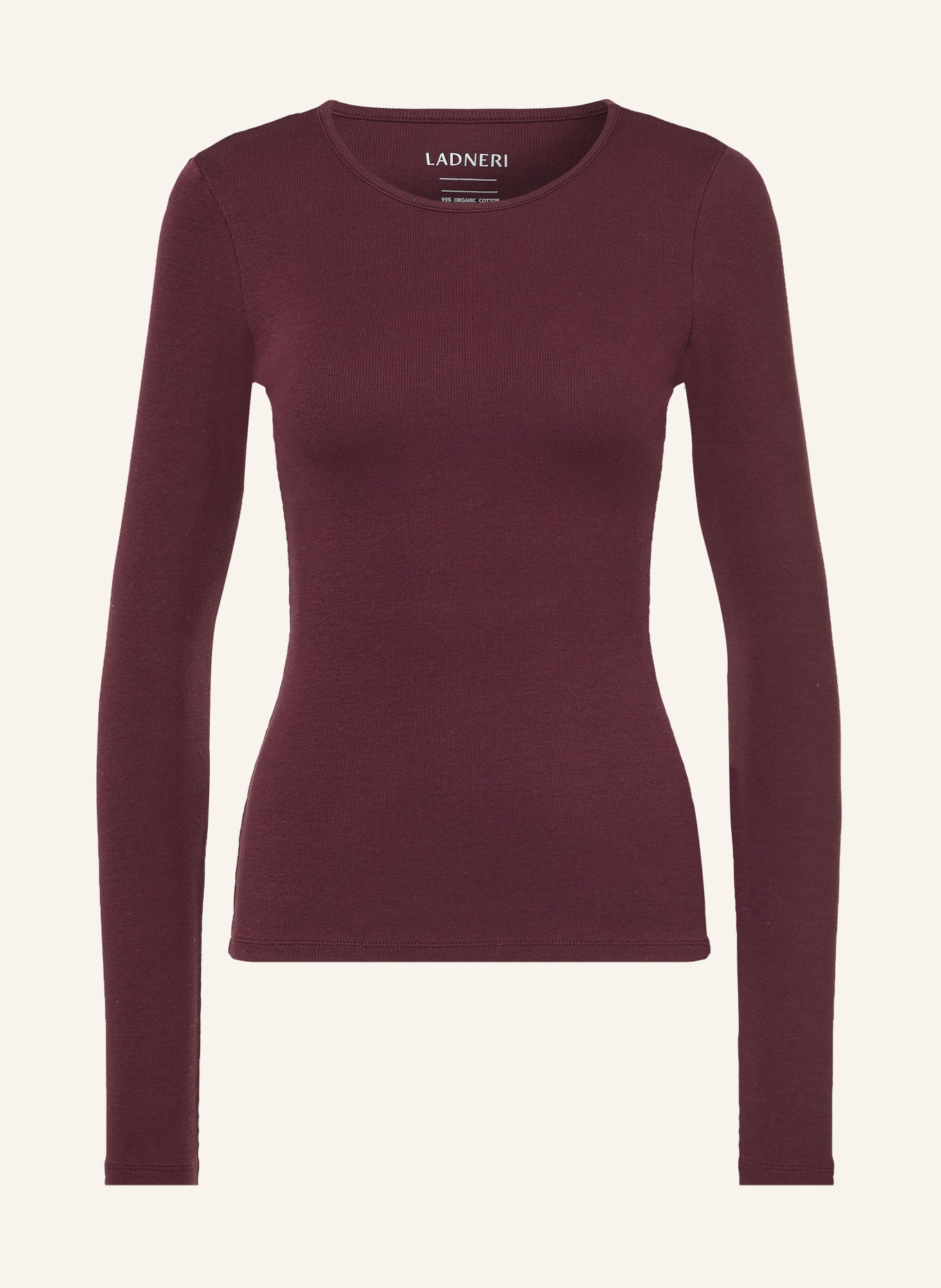 LADNERI Longsleeve LINE: DONKERROOD
