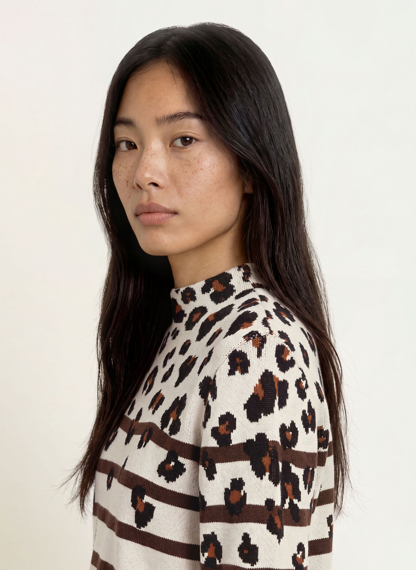 Miss Lagotte Pullover: CREME / BRAUN / SCHWARZ