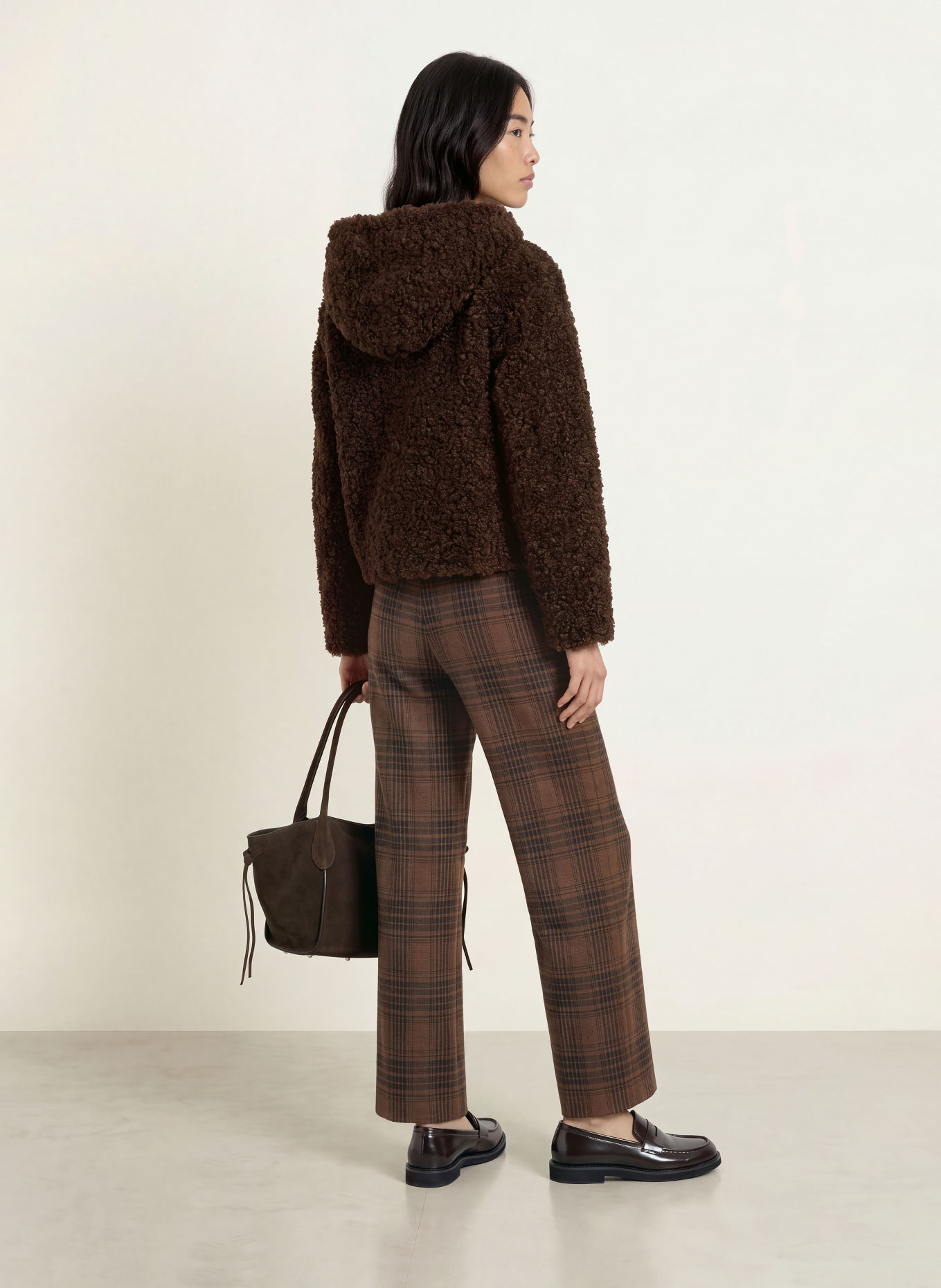 Miss Lagotte Kunstfell-Jacke: DUNKELBRAUN