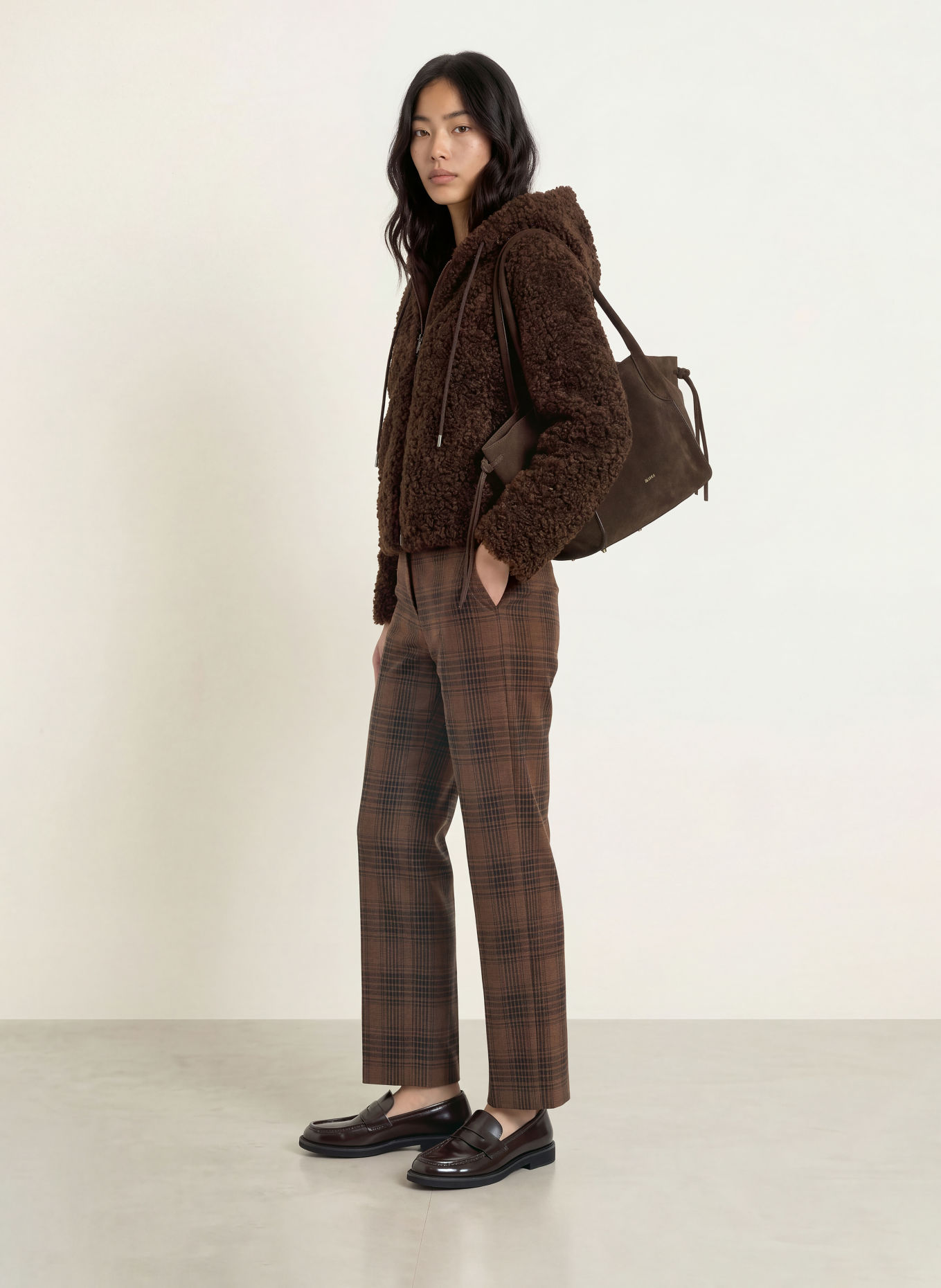 Miss Lagotte Kunstfell-Jacke: DUNKELBRAUN