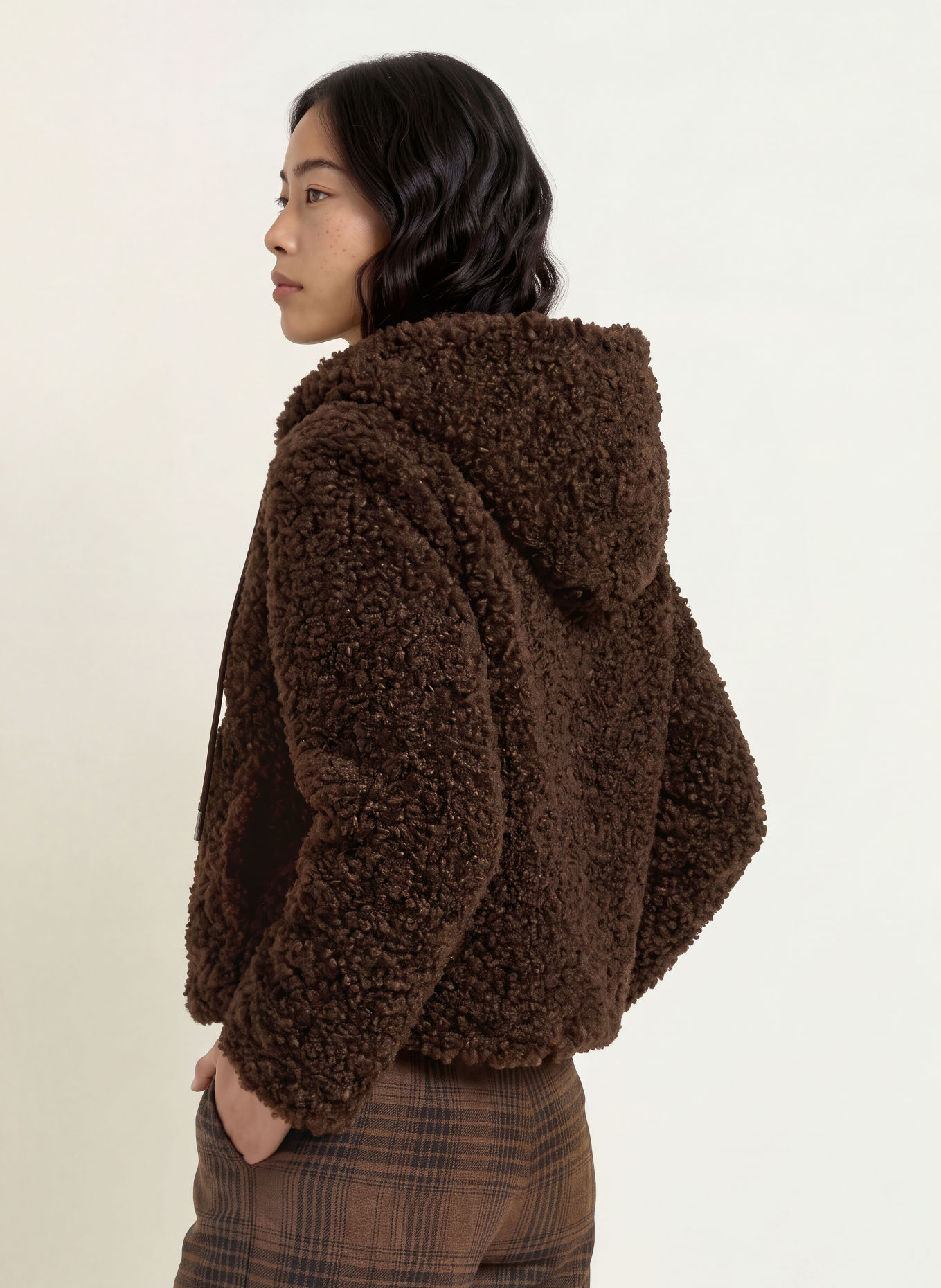 Miss Lagotte Kunstfell-Jacke: DUNKELBRAUN