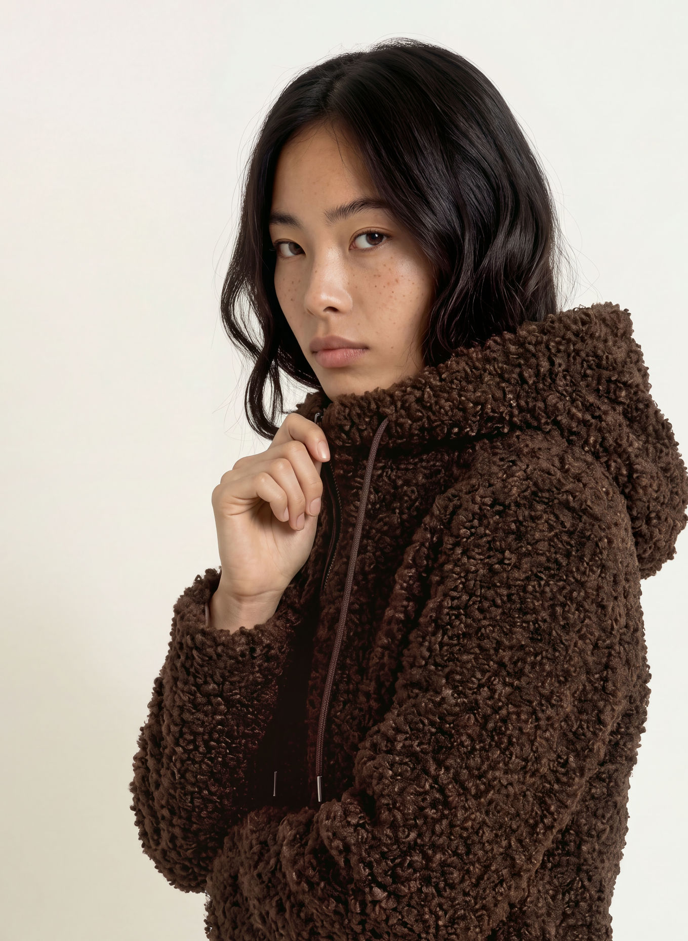 Miss Lagotte Kunstfell-Jacke: DUNKELBRAUN