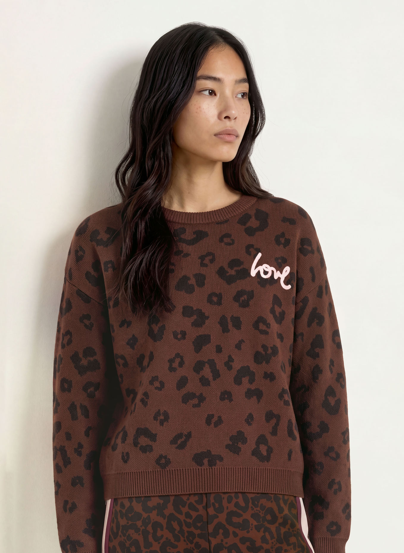 Miss Lagotte Pull: MARRON FONCÉ / ROSE CLAIR / NOIR