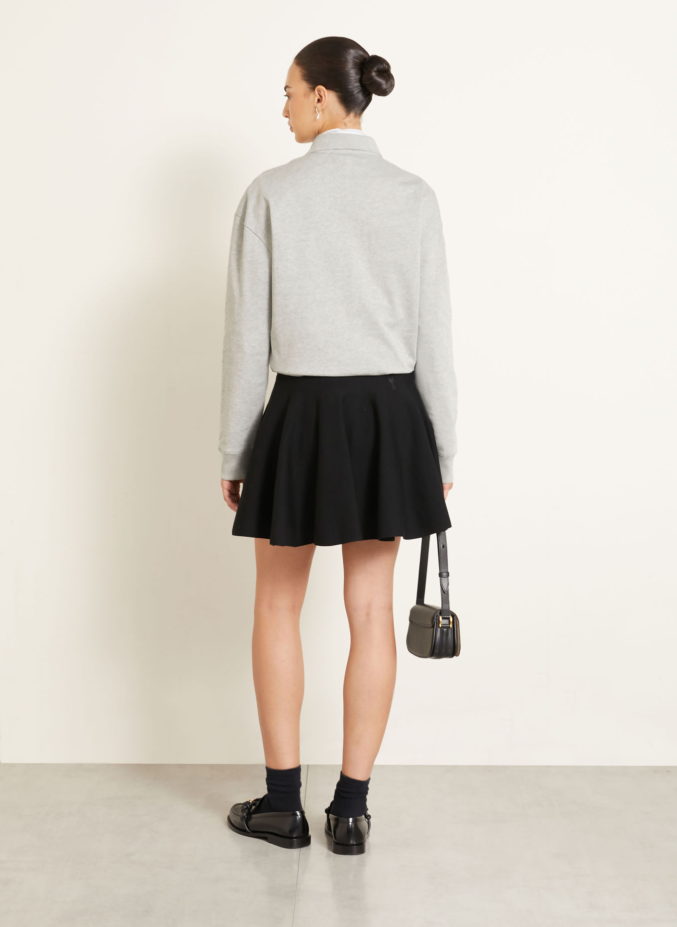 AMI PARIS Jersey-poloshirt: LICHTGRIJS