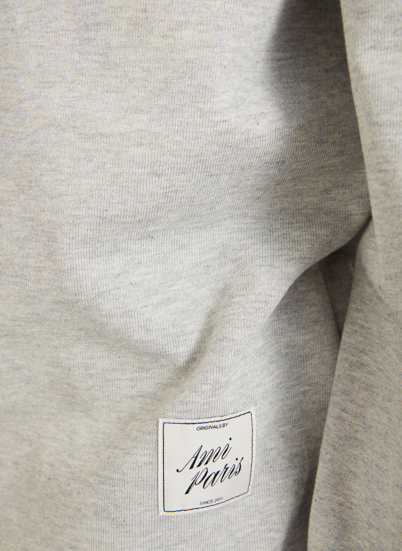 AMI PARIS Jersey-poloshirt: LICHTGRIJS