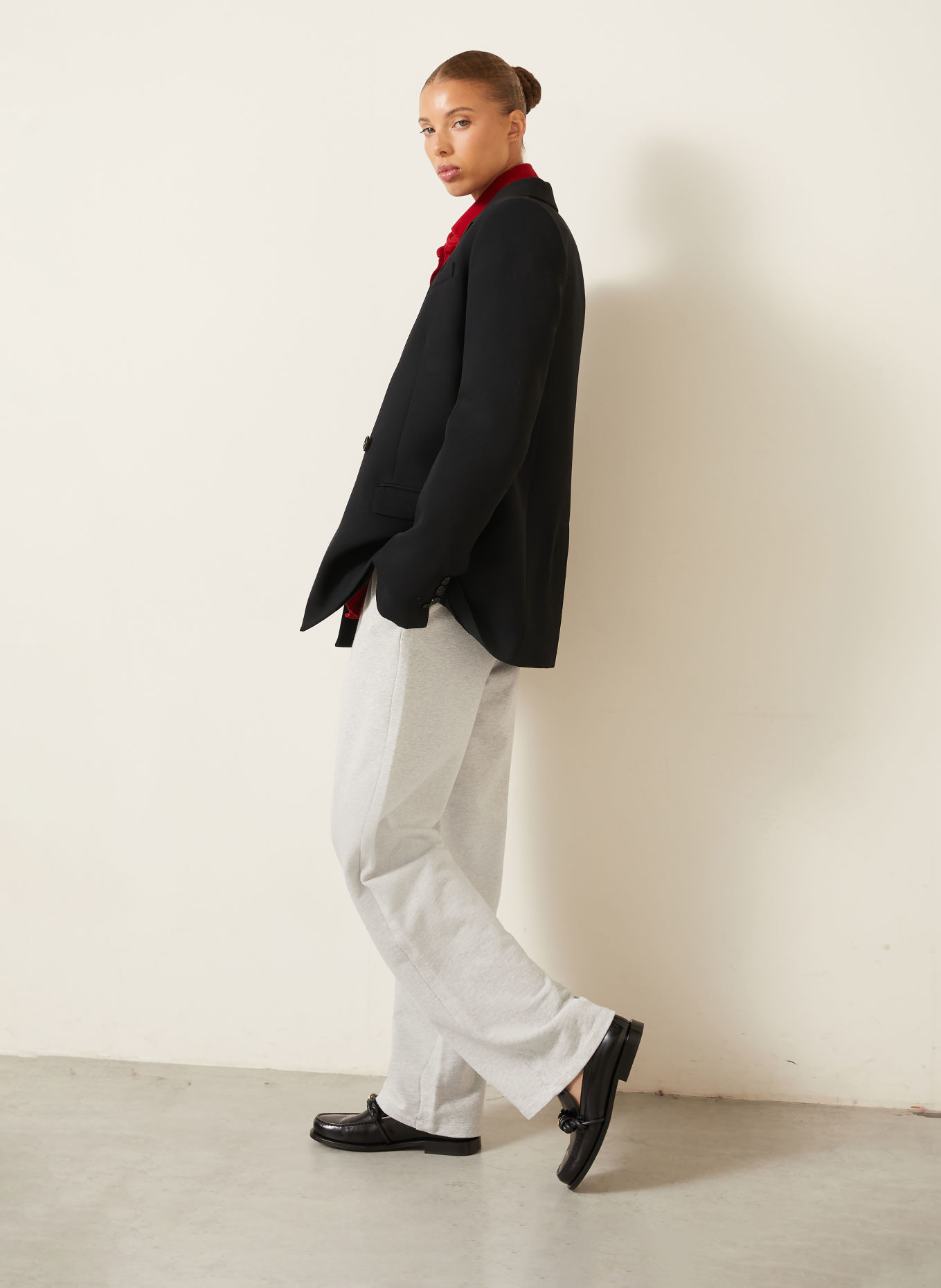 AMI PARIS Sweatpants: LIGHT GRAY