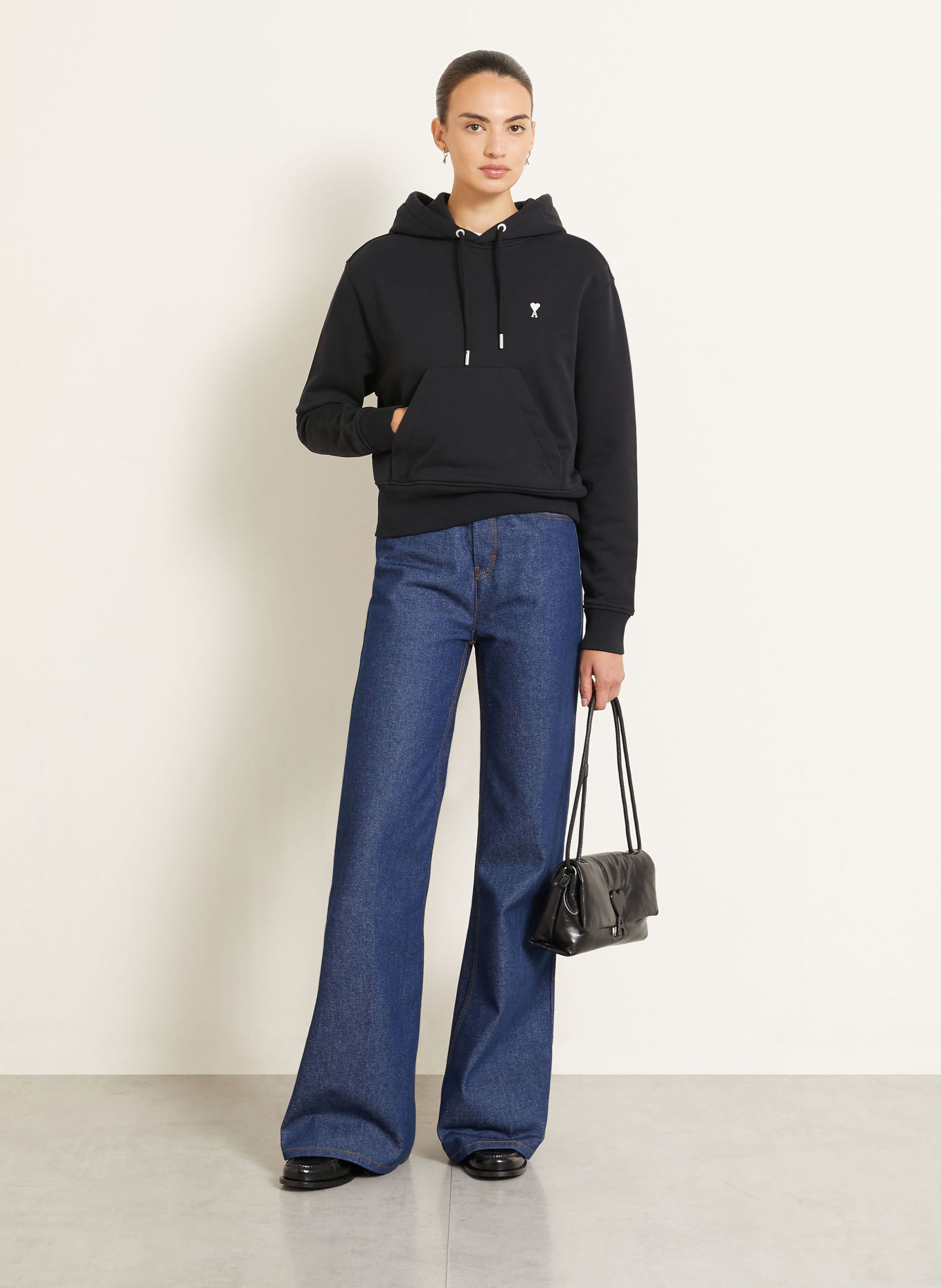 AMI PARIS Hoodie: ZWART