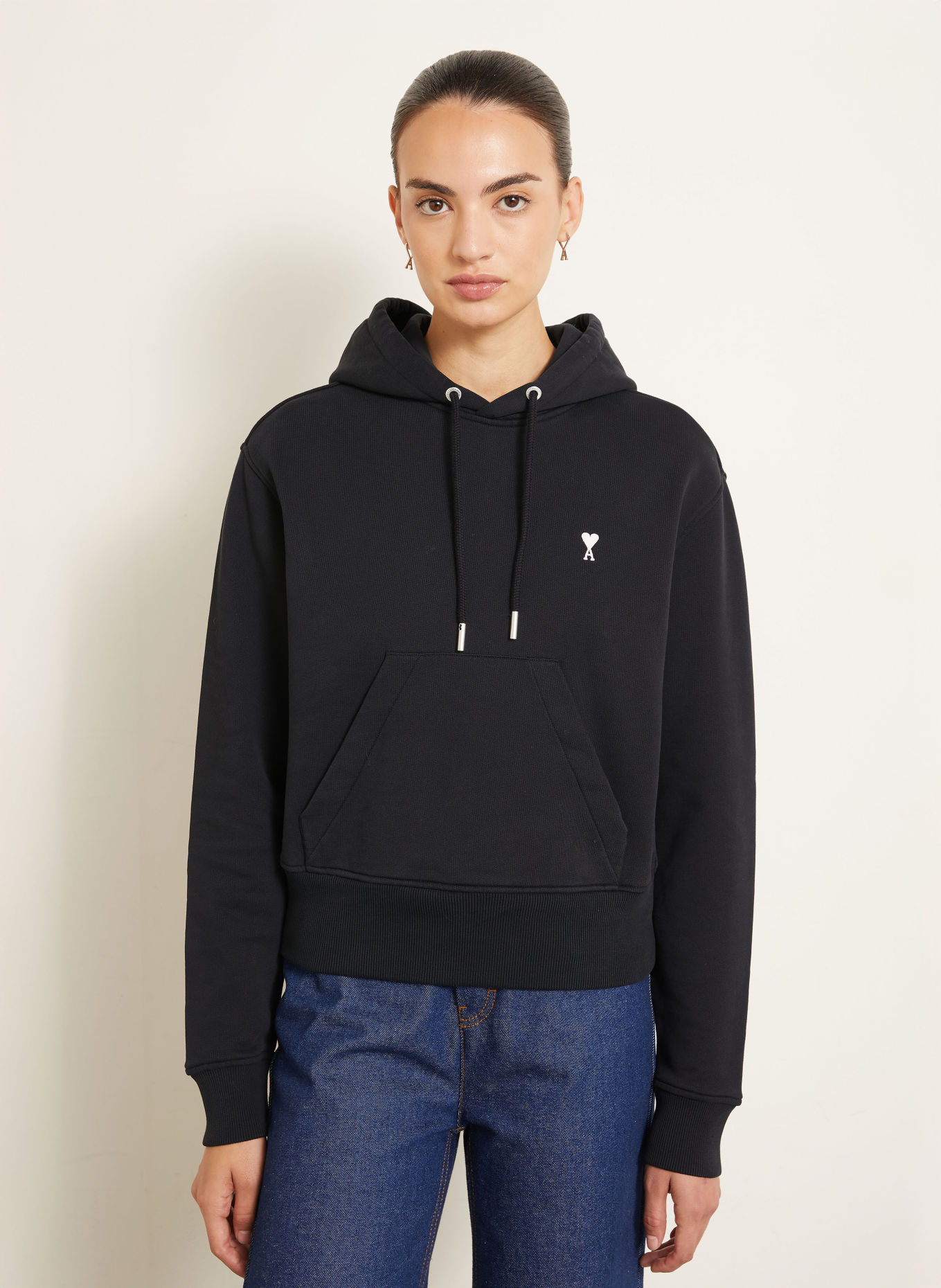 AMI PARIS Hoodie: ZWART