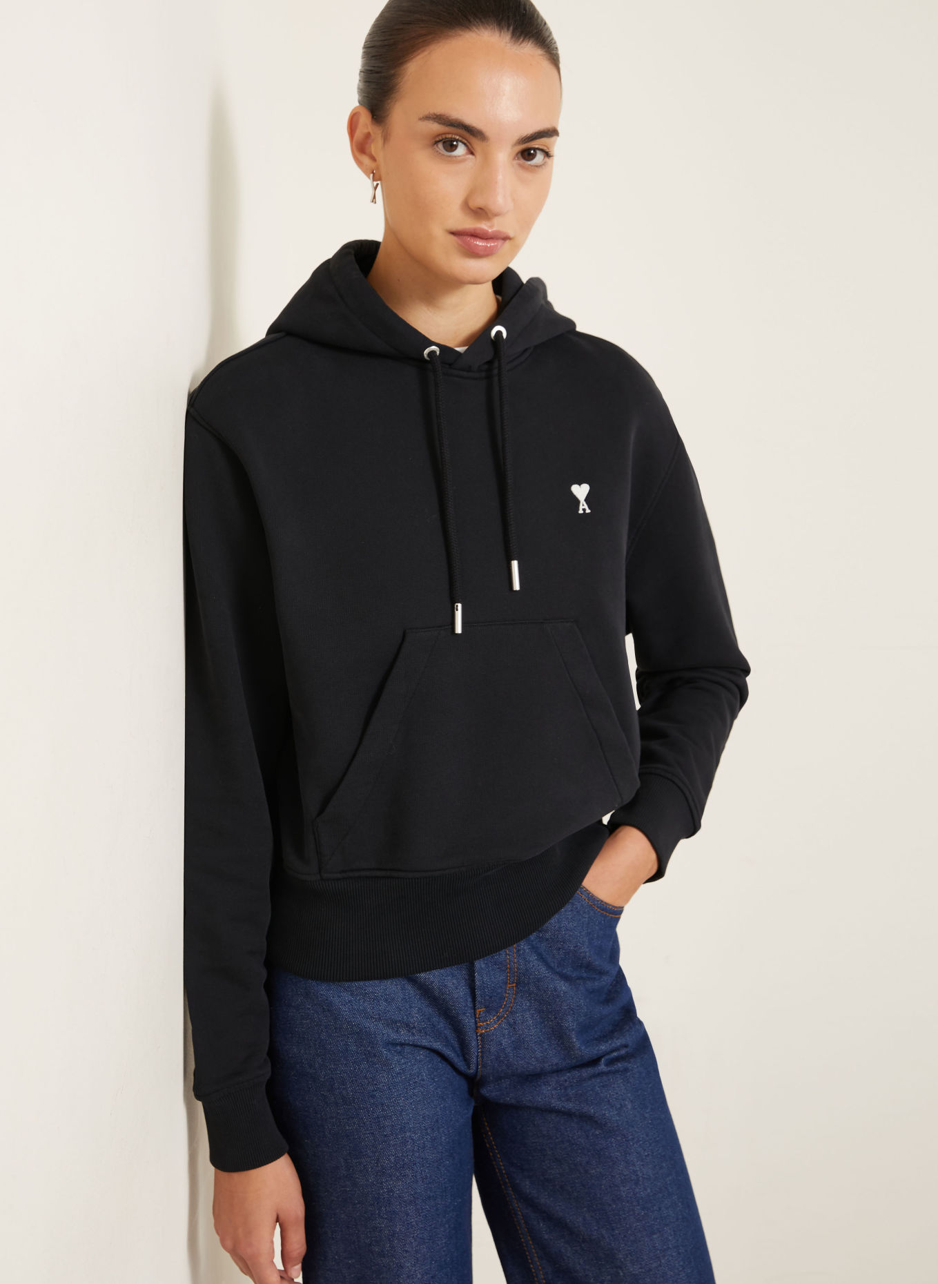 AMI PARIS Hoodie: ZWART
