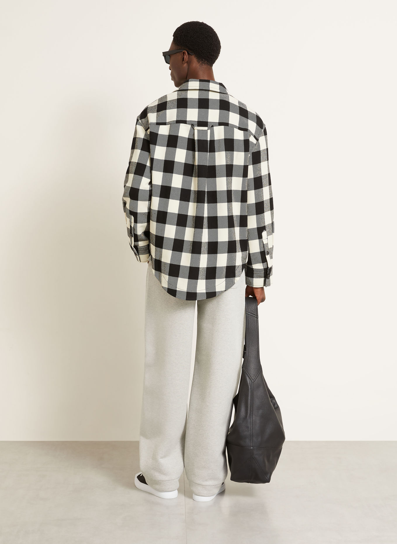 AMI PARIS Overjacket: ZWART / ECRU