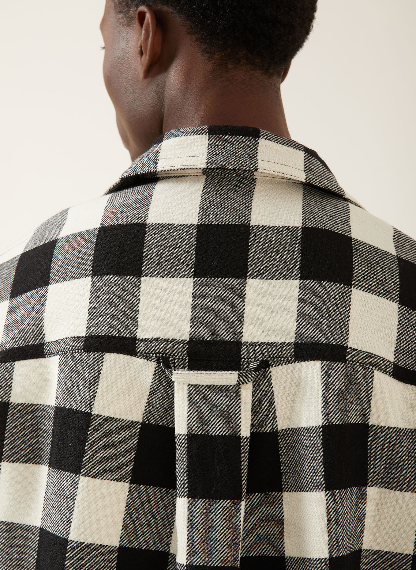 AMI PARIS Overjacket: ZWART / ECRU
