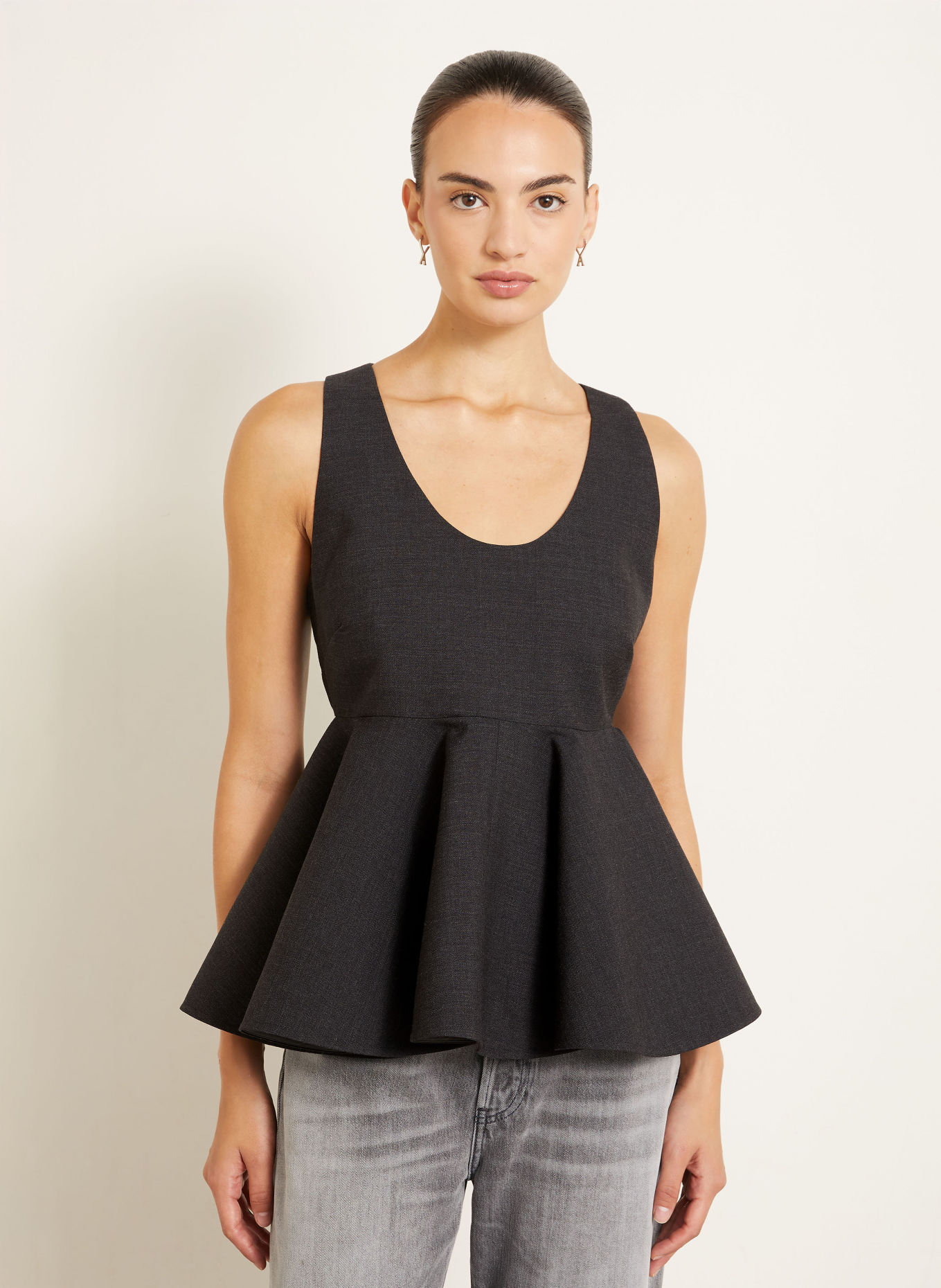 AMI PARIS Top: DONKERGRIJS