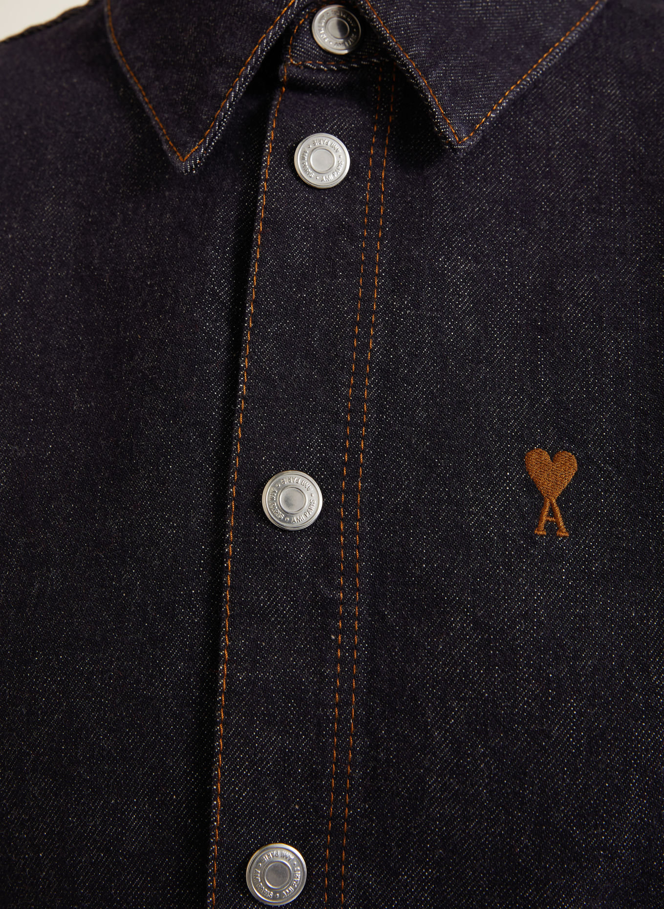 AMI PARIS Jeansjurk: DONKERBLAUW