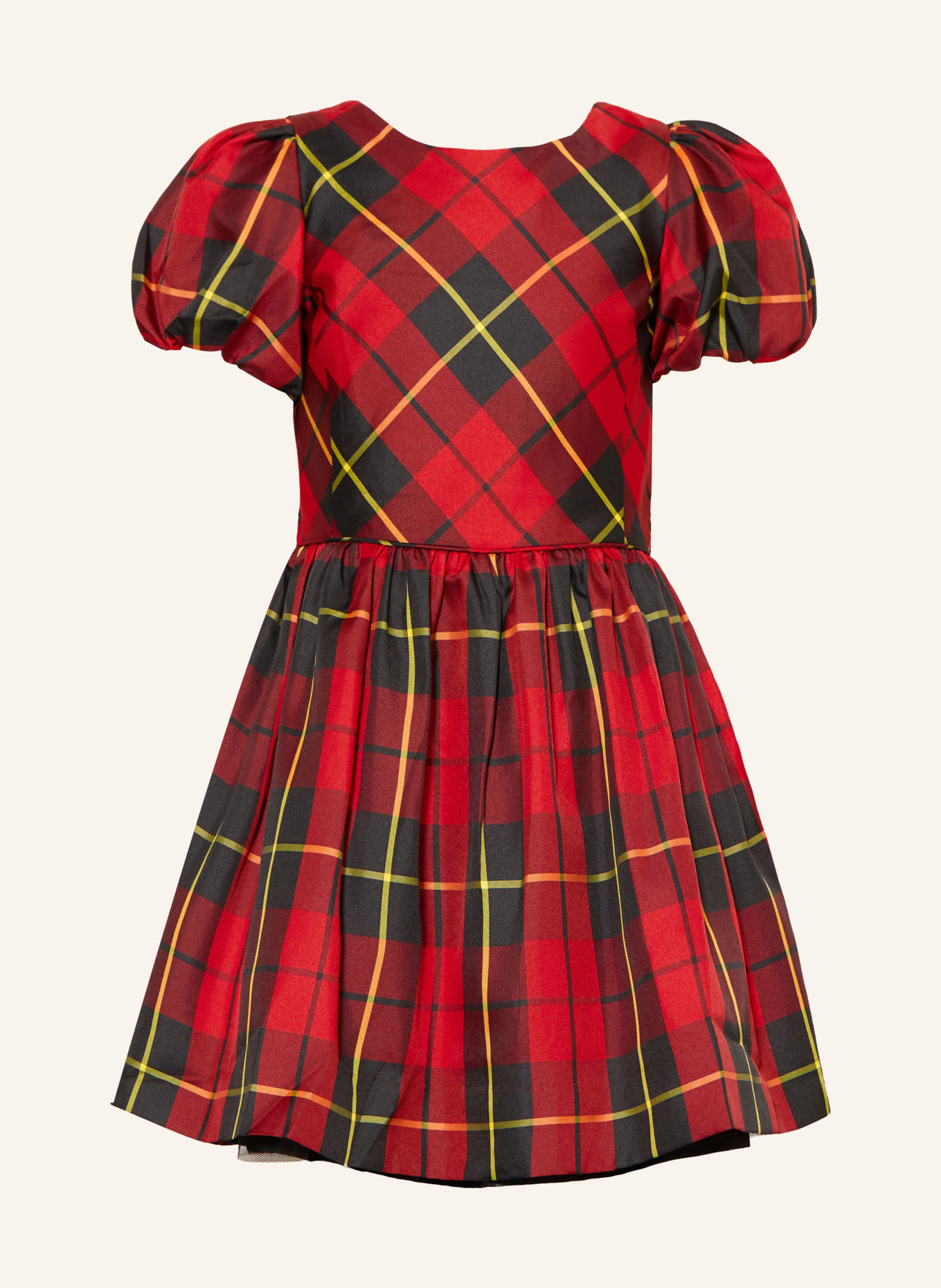 POLO RALPH LAUREN Jurk: ROOD / GEEL / ZWART