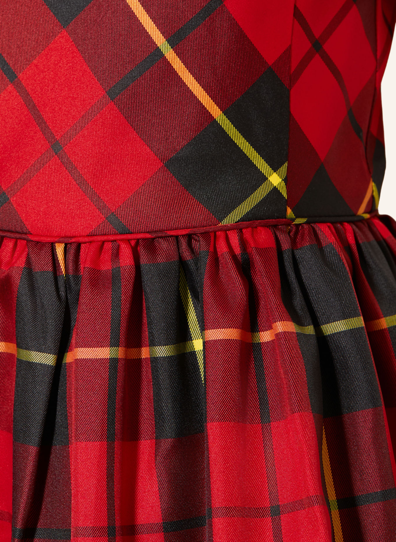 POLO RALPH LAUREN Jurk: ROOD / GEEL / ZWART