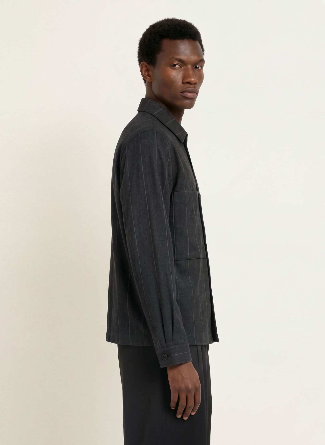 I'M BRIAN Overshirt: DONKERGRIJS / GRIJS