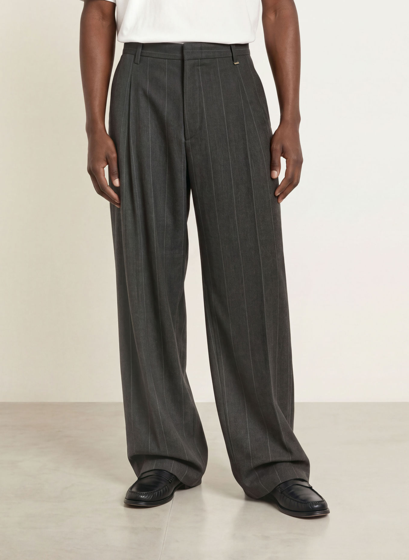 I'M BRIAN Pantalon Wide Fit: GRIG GRIGIO