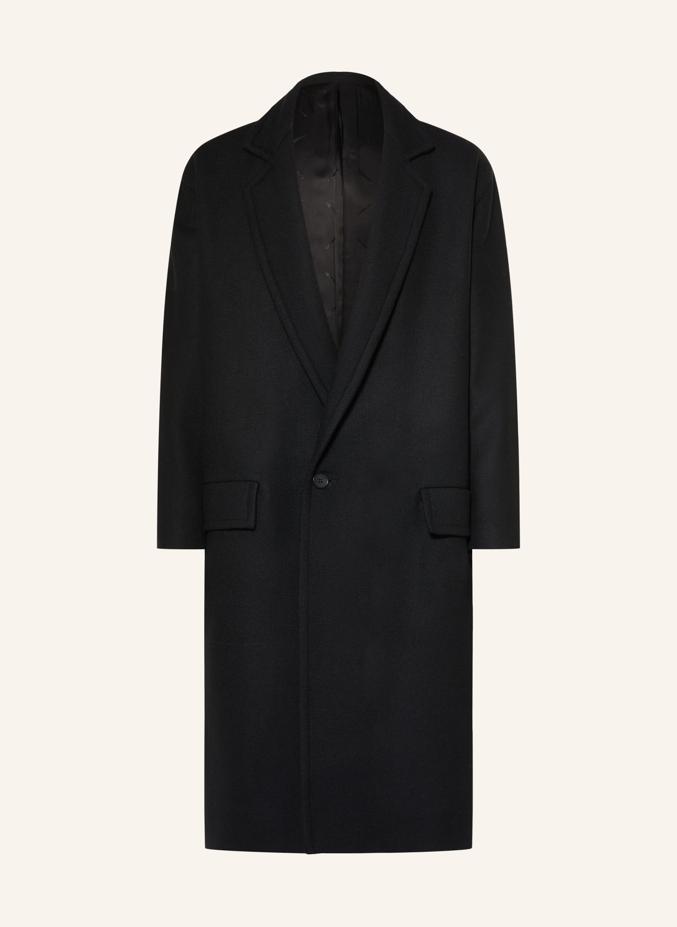 I'M BRIAN Oversized-Mantel: ZWART