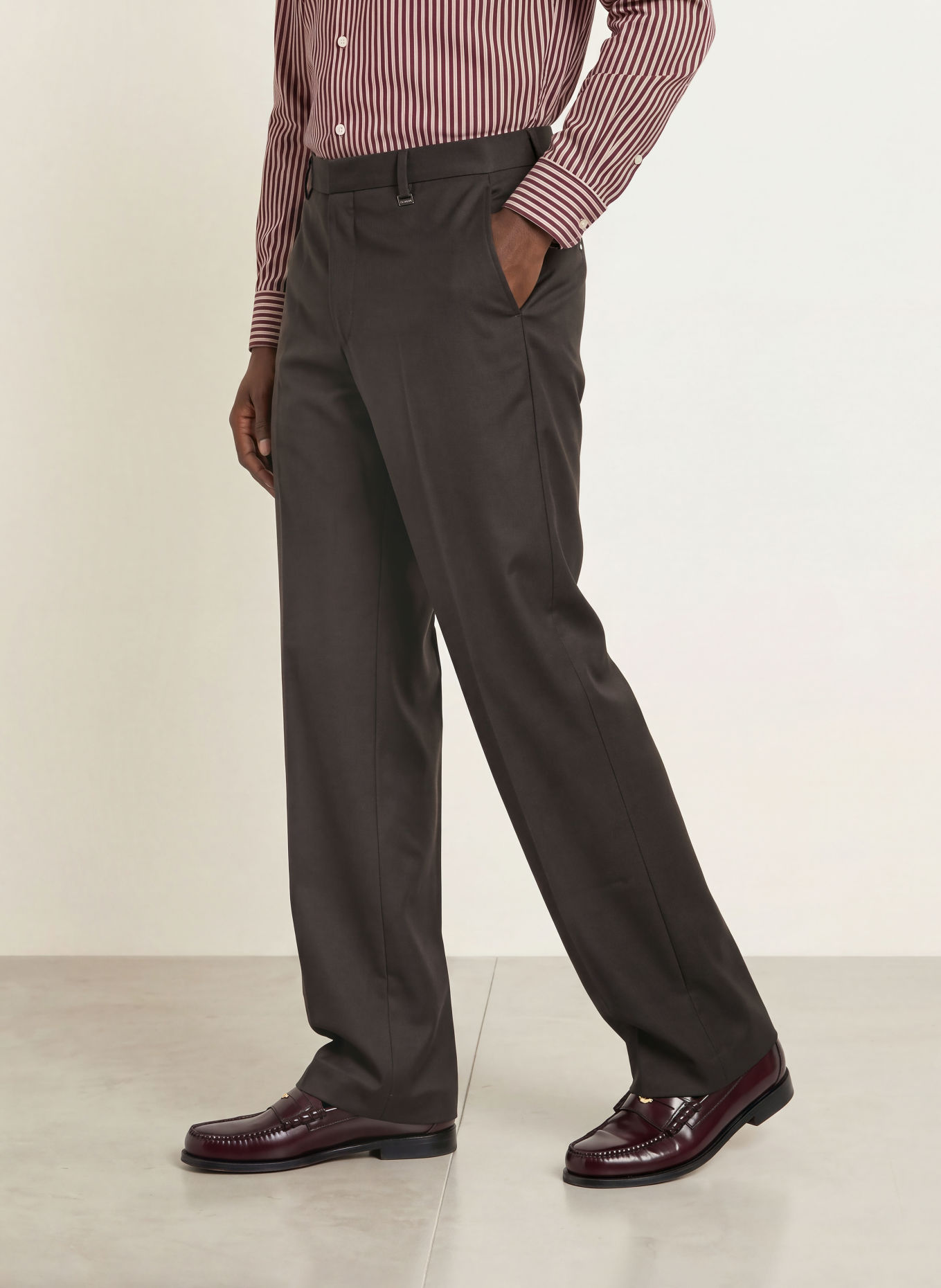 I'M BRIAN Spodnie garniturowe o kroju Regular Fit: 020 MORO