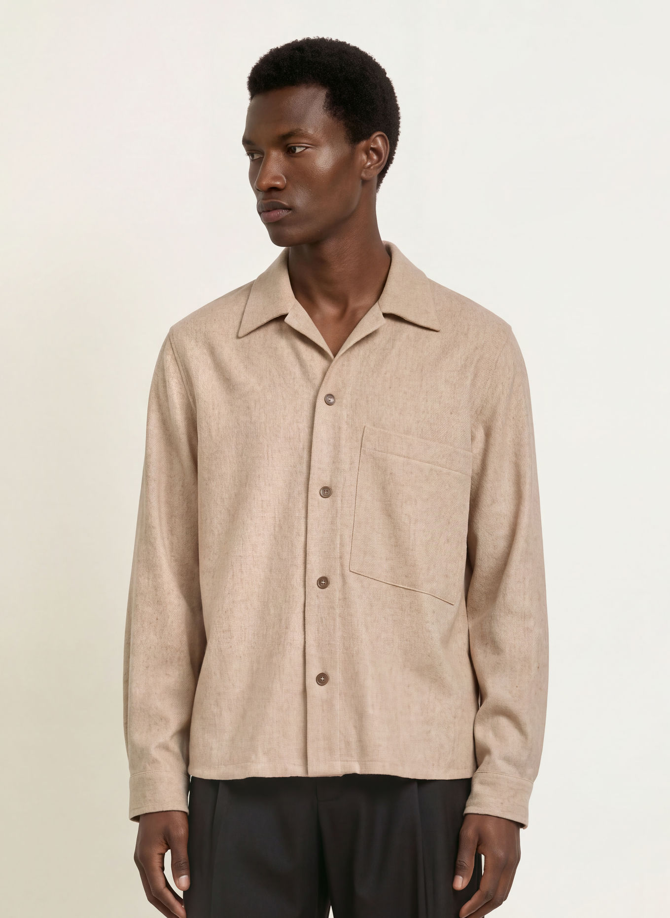 I'M BRIAN Overshirt: BEIGE