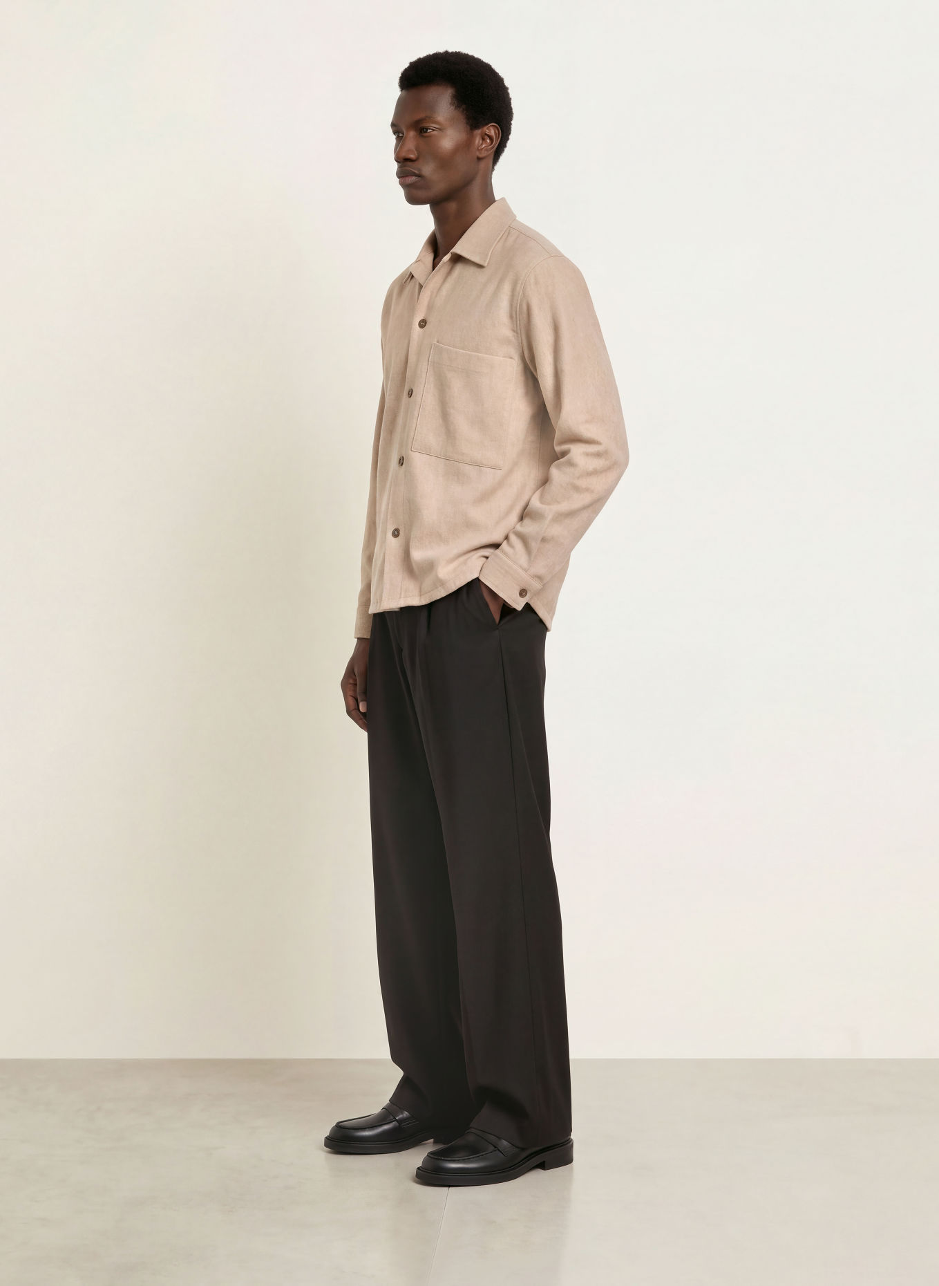 I'M BRIAN Overshirt: BEIGE